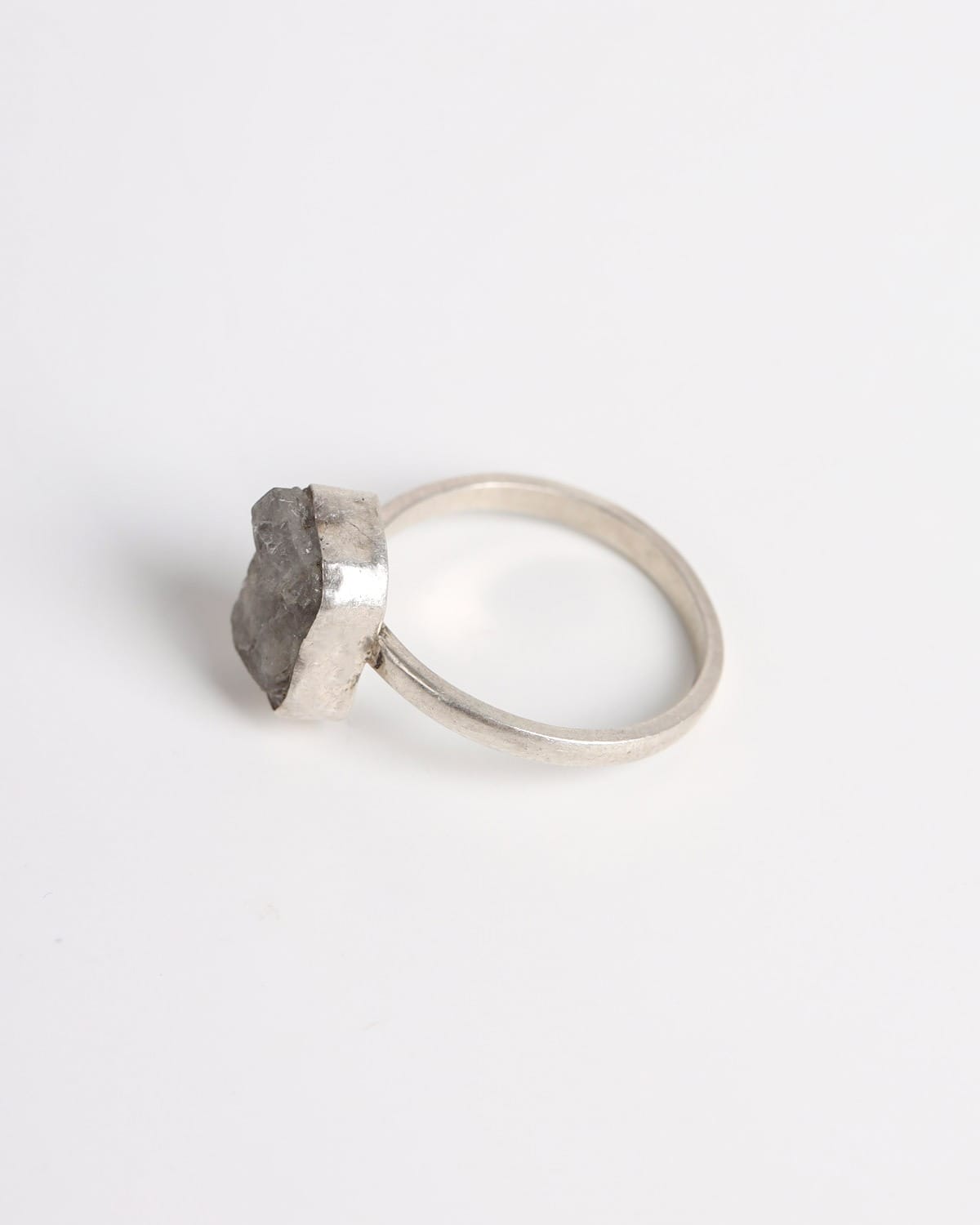 Lavender Raw Stone Silver Jewelry Set
