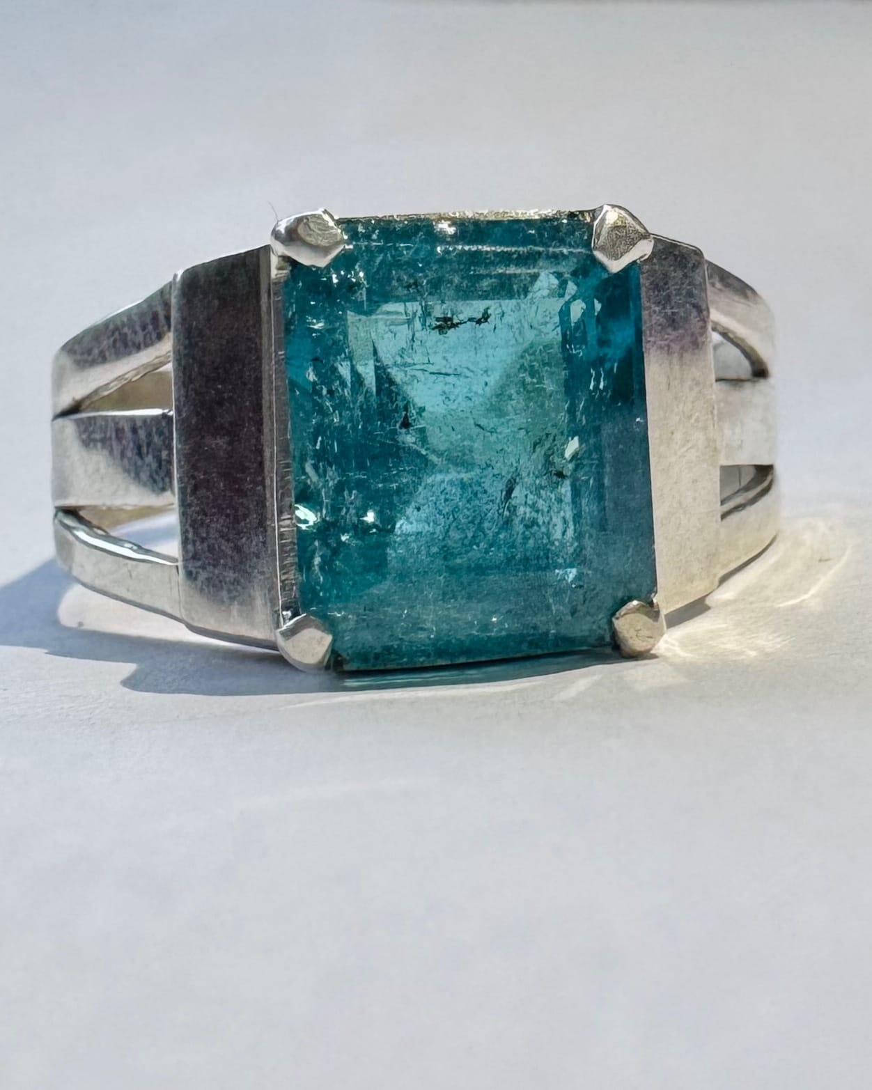 Verdelite Tourmaline Men's Ring