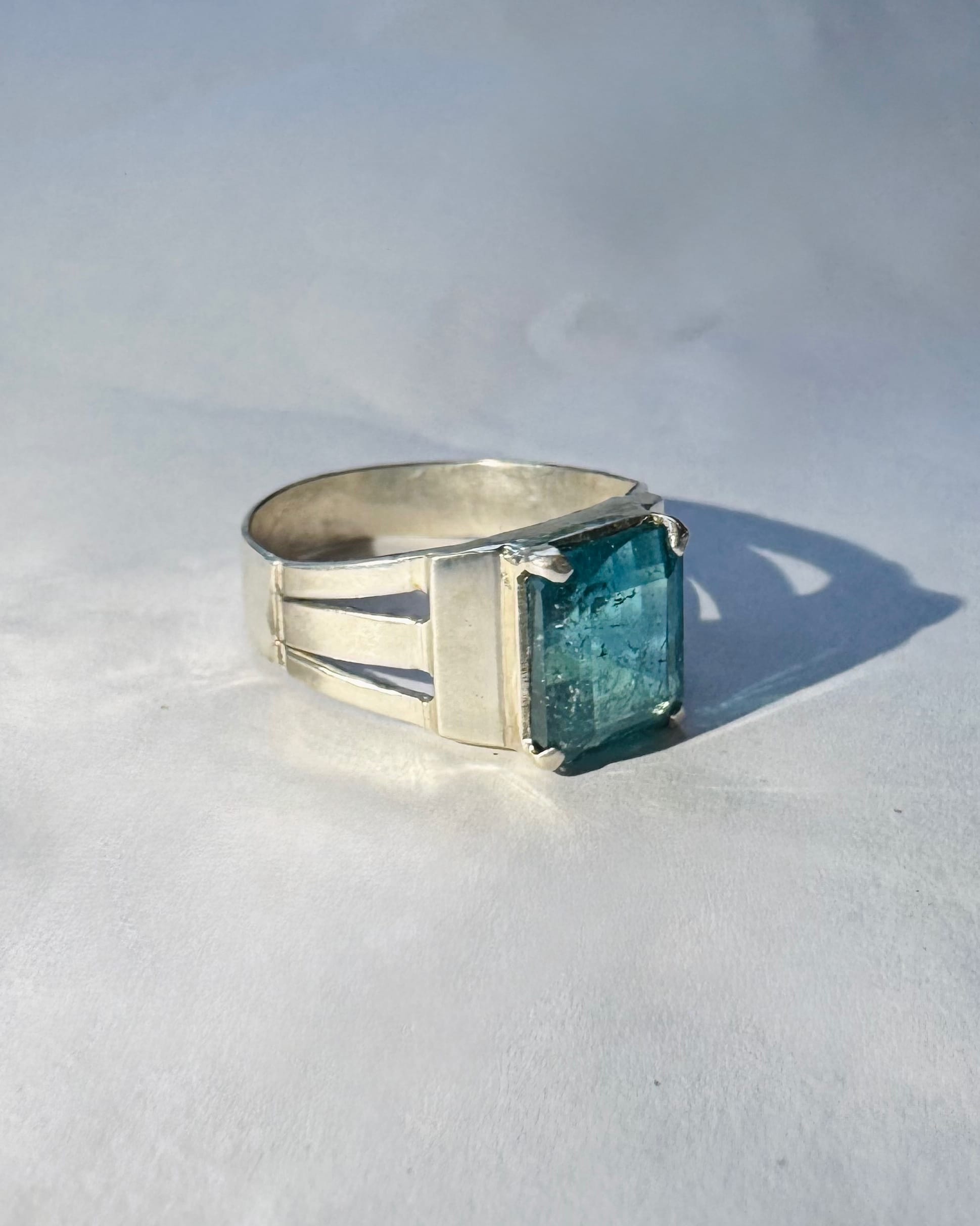 Verdelite Tourmaline Men's Ring