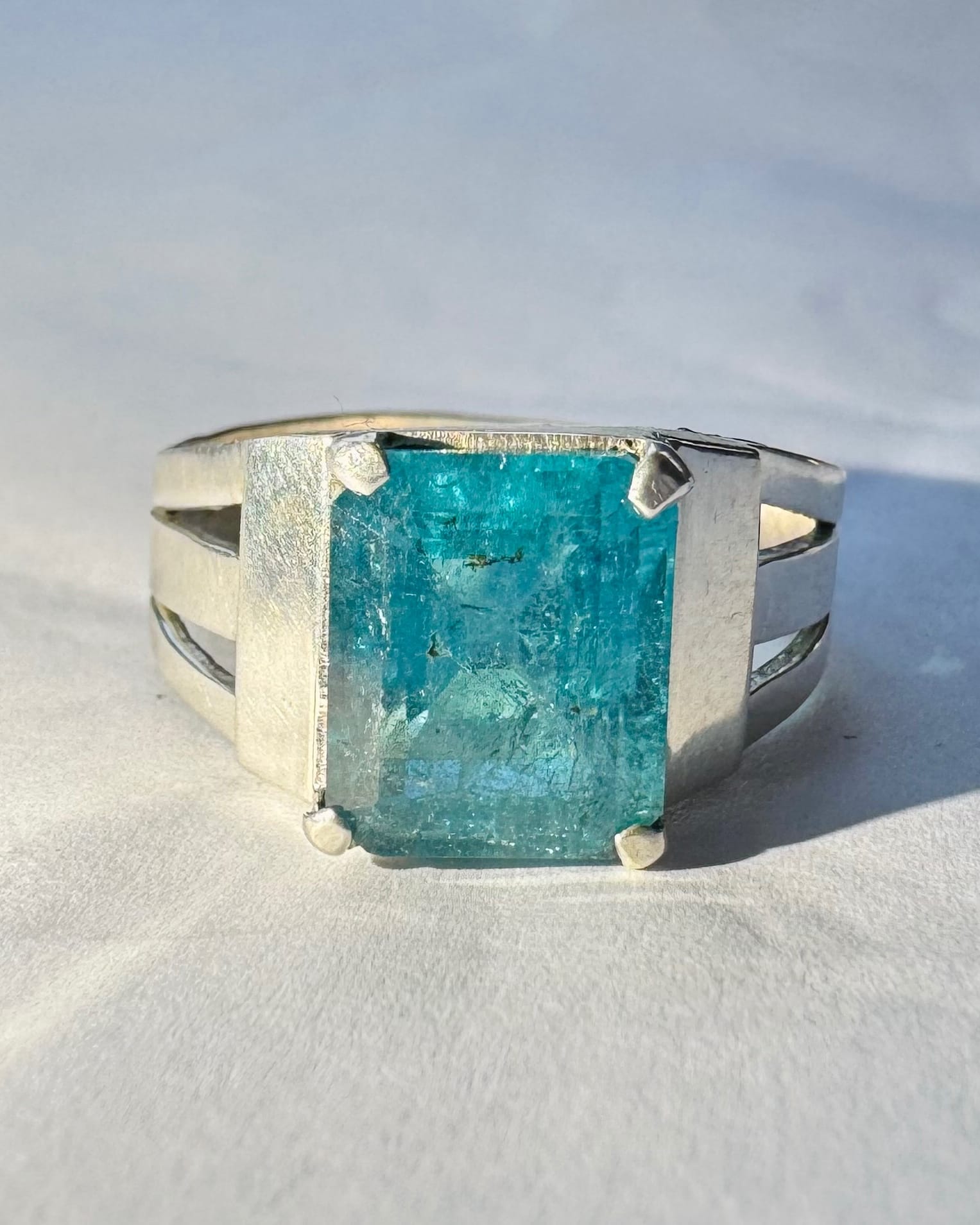 Verdelite Tourmaline Men's Ring