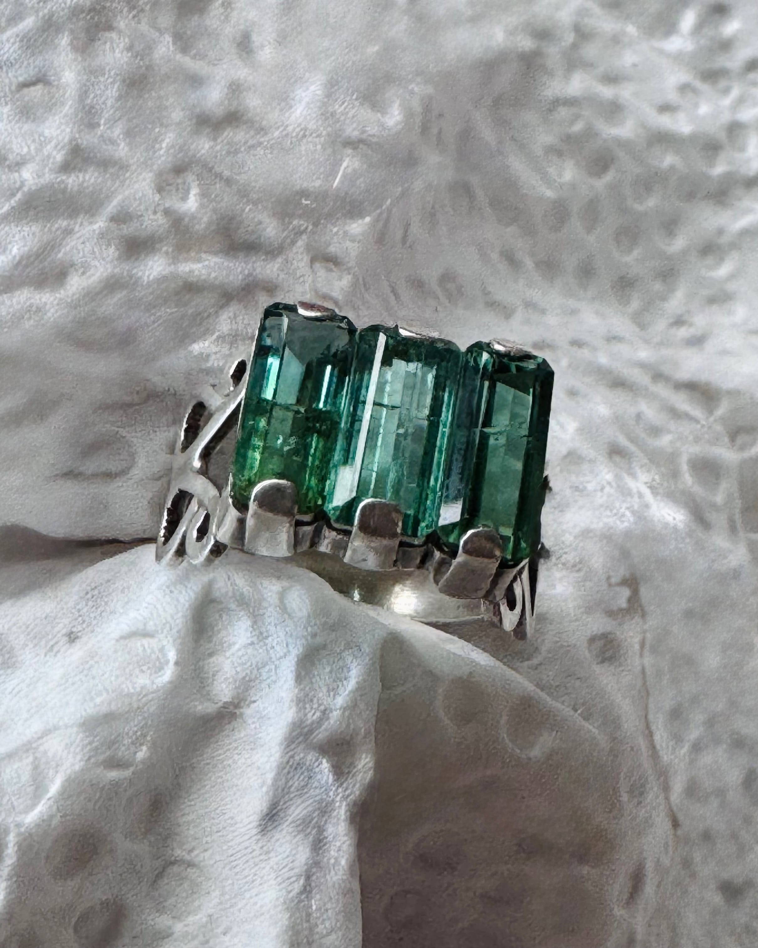 Verdelite(Green Tourmaline) Ring