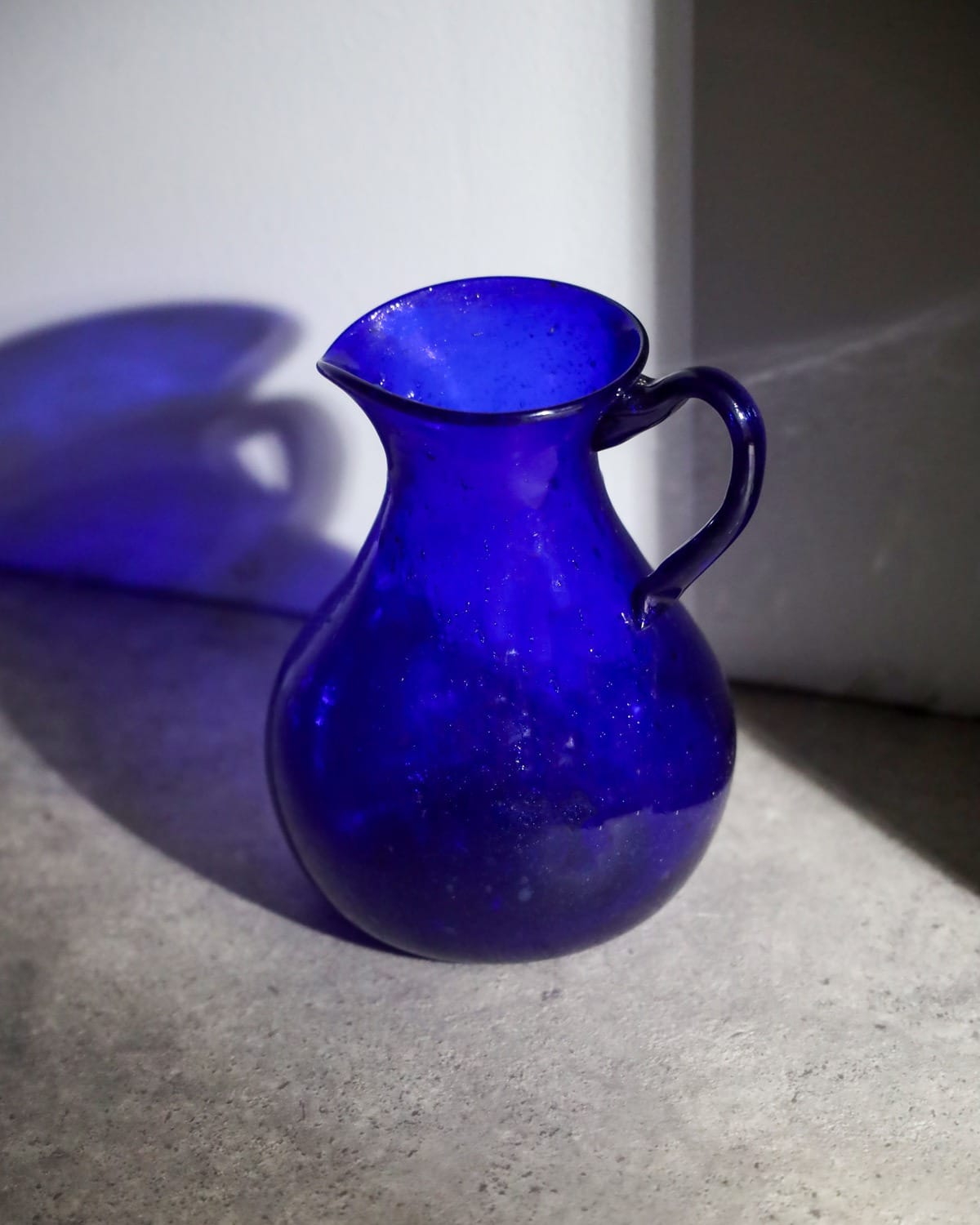 Cobalt Blue Glass Jug