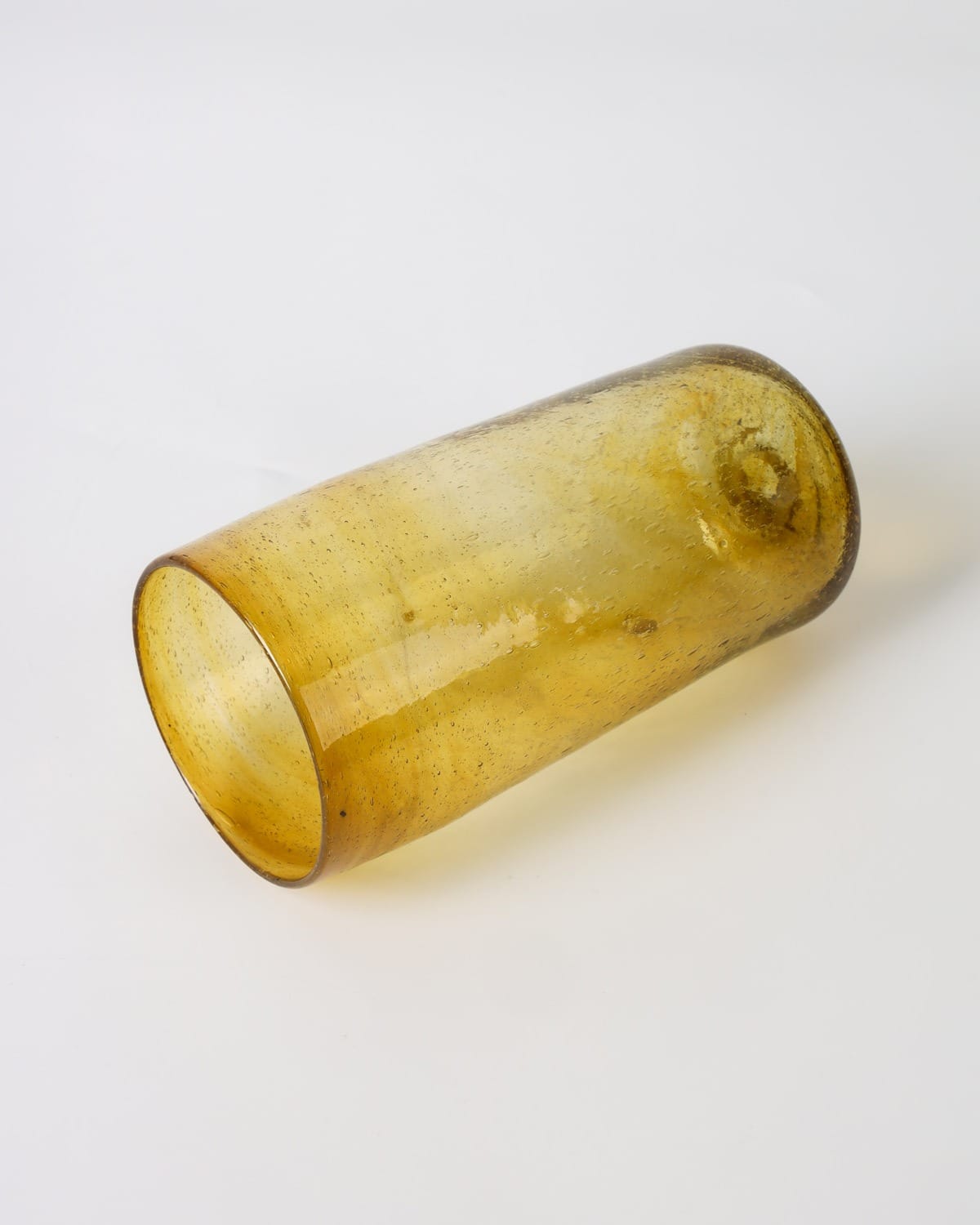 Golden Amber Glass Tumbler