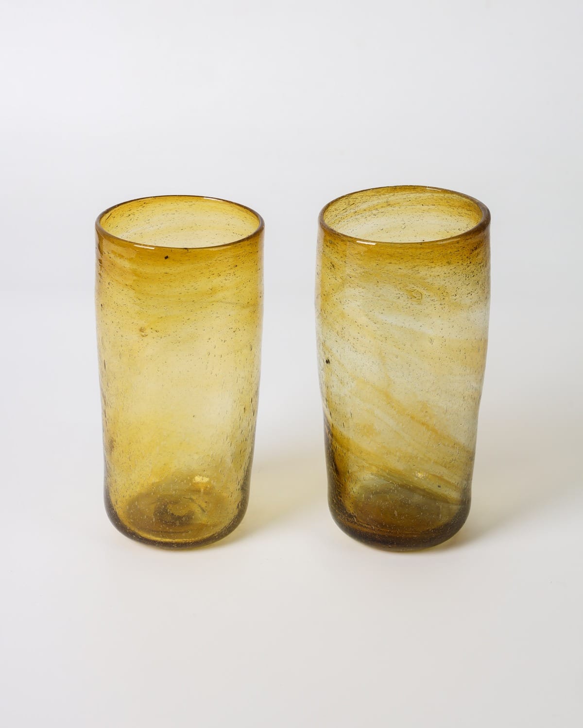 Golden Amber Glass Tumbler
