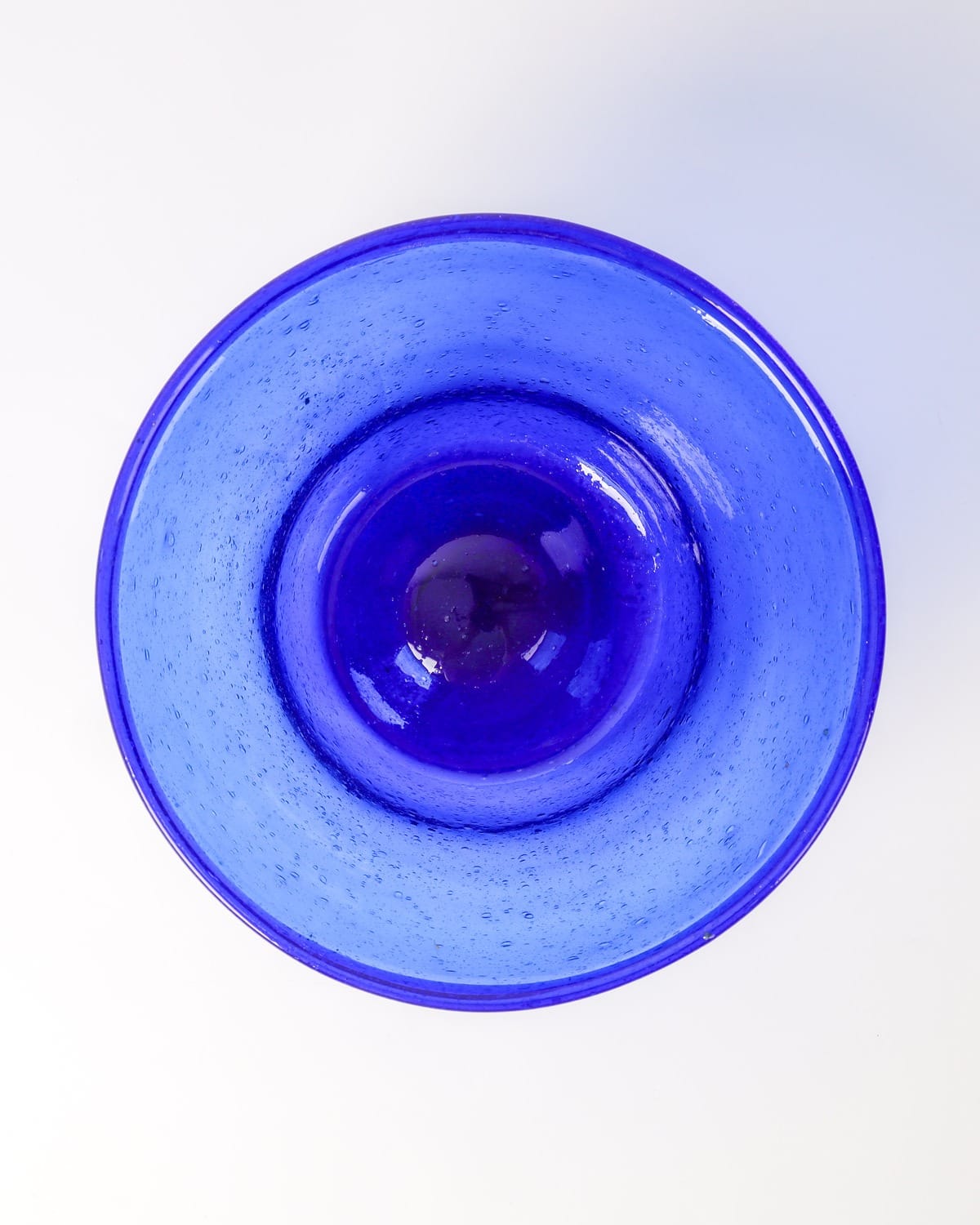 Cobalt Blue Glass Serving Bowl