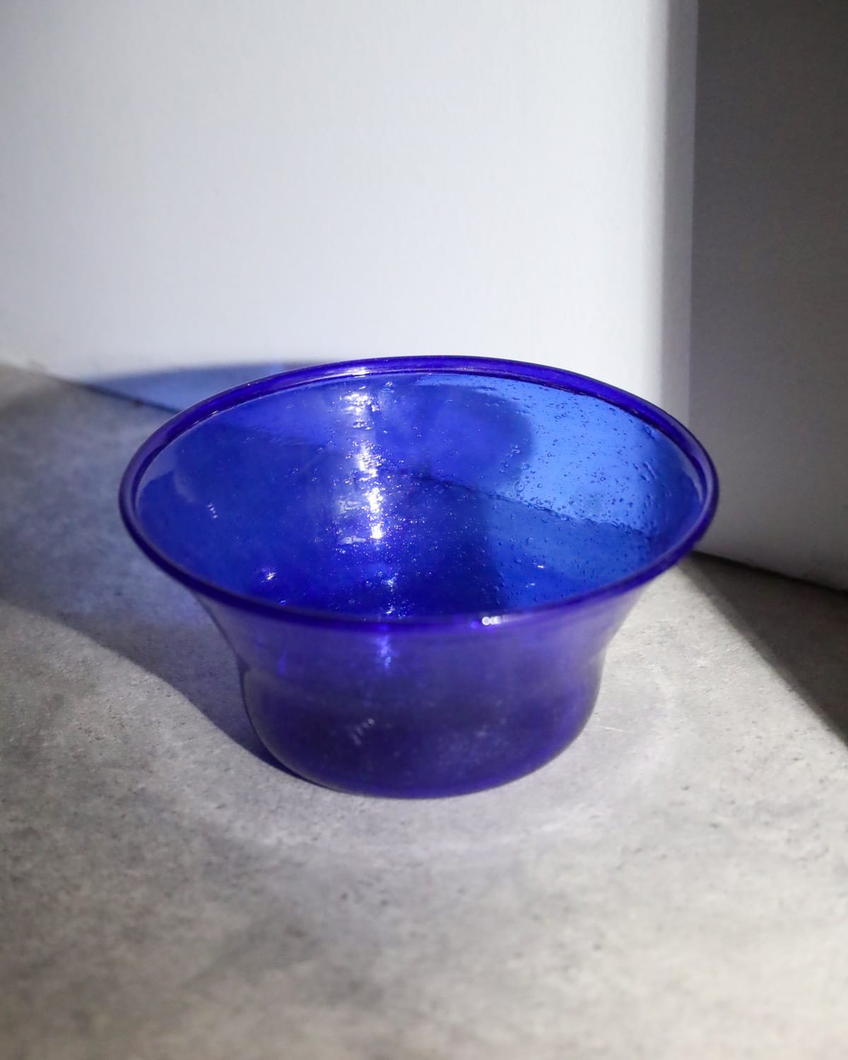 Cobalt Blue Glass Serving Bowl
