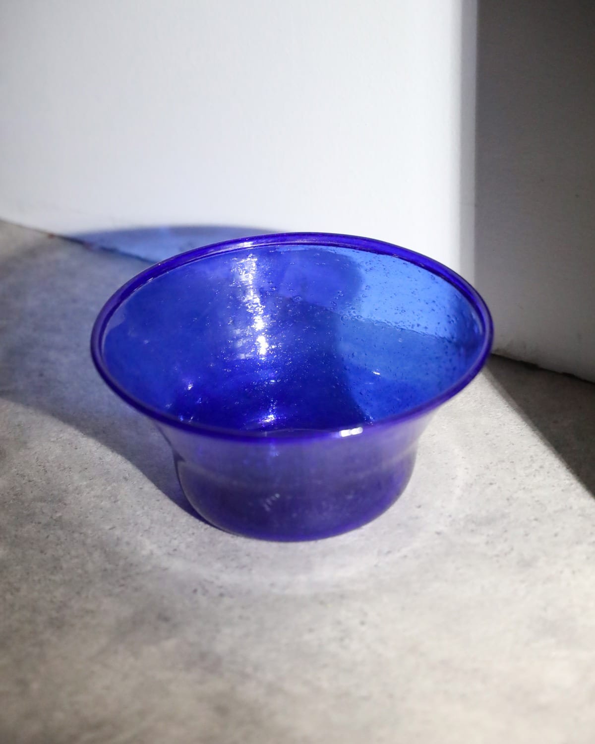 Cobalt Blue Glass Serving Bowl