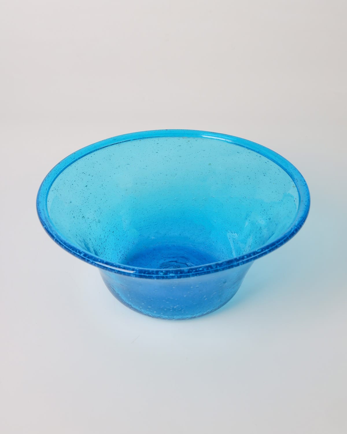 Sky Blue Glass Serving Bowl