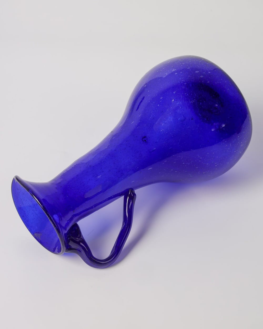 Cobalt Blue Glass Water Jug
