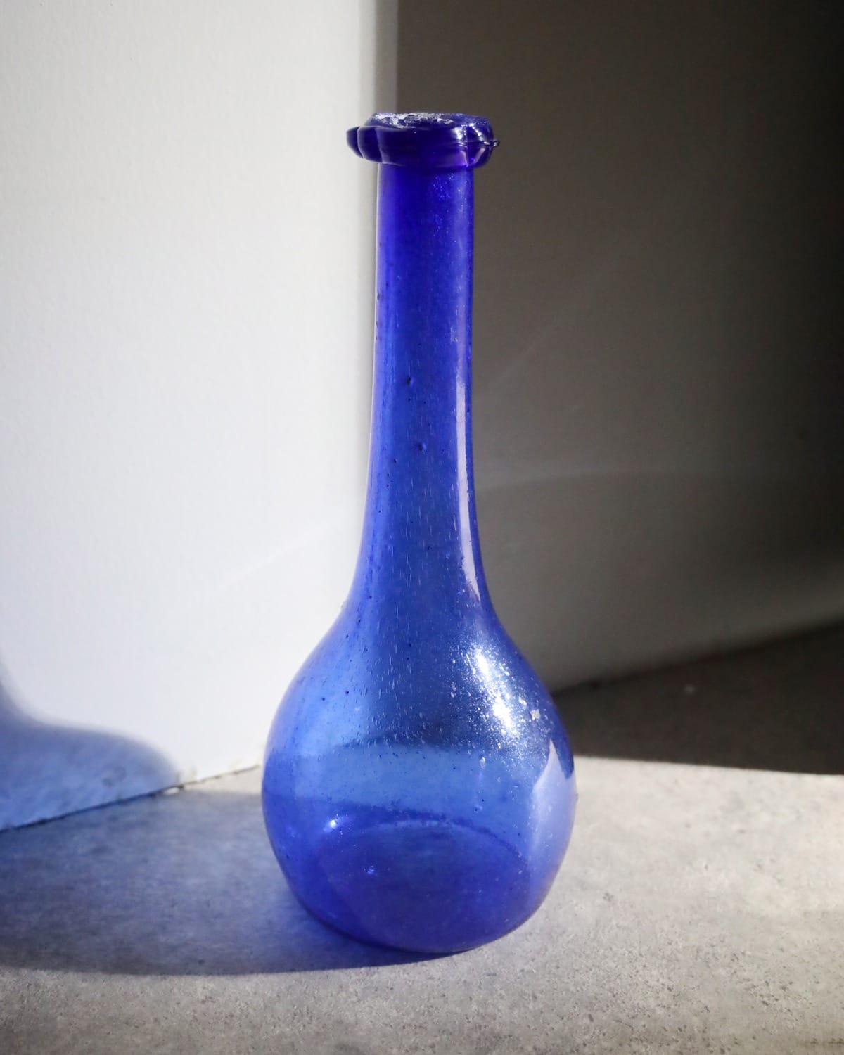 Cobalt Blue Glass Decorative Vase