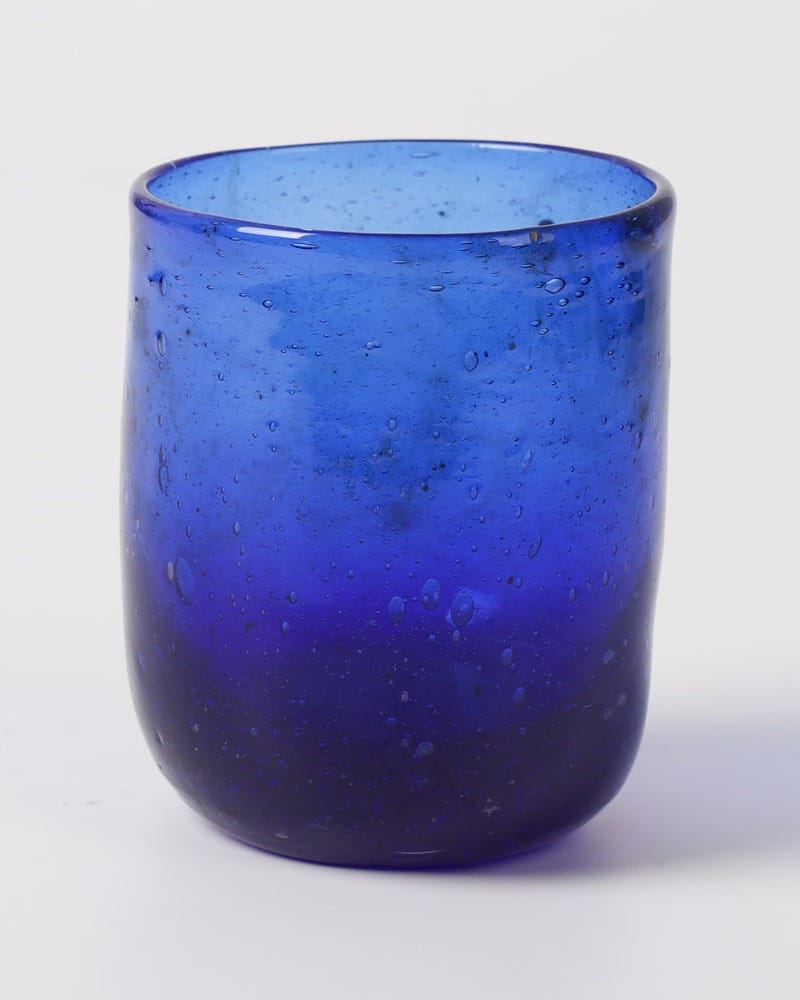 Blue Cobalt Blue Glass Beverage Set