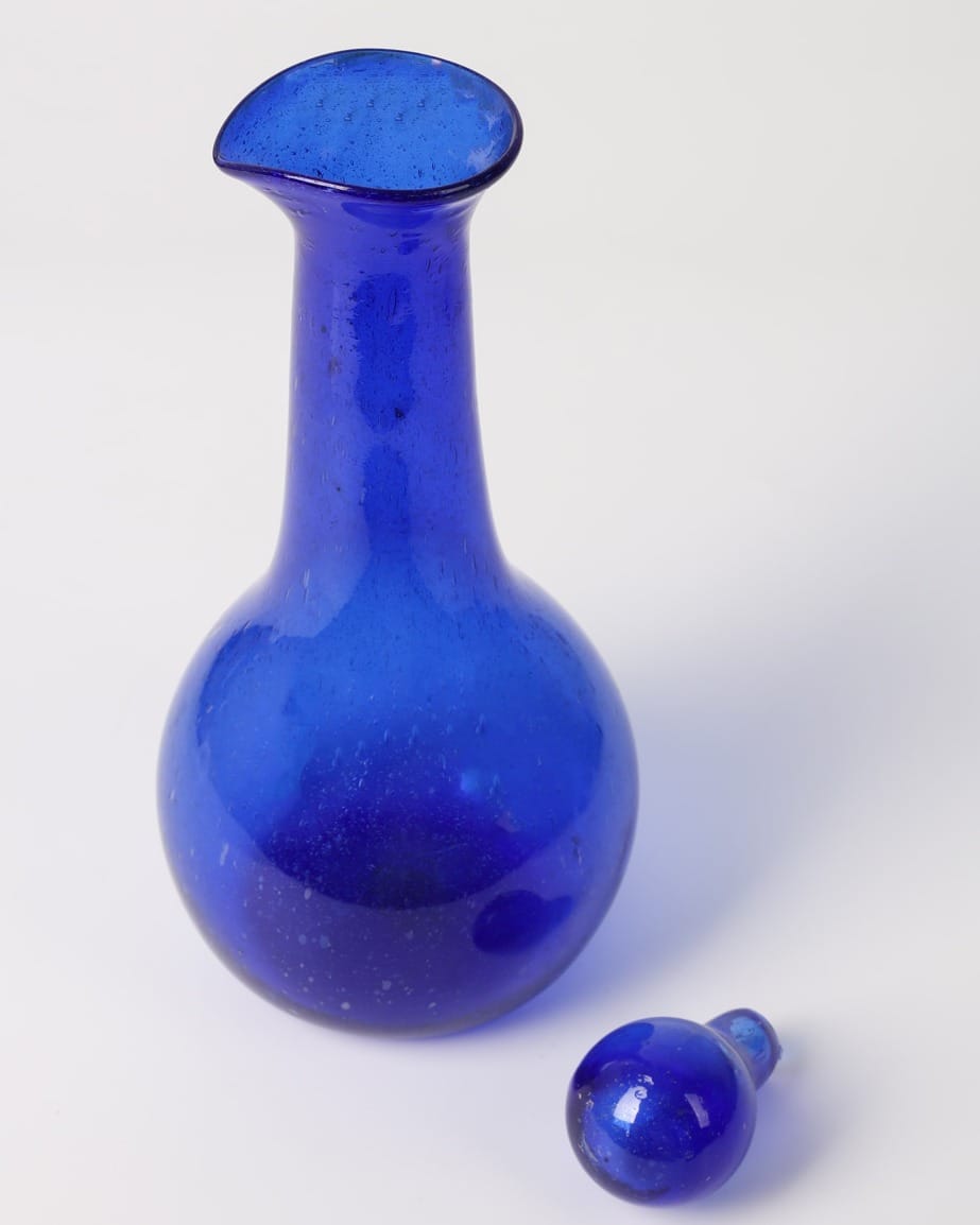 Blue Cobalt Blue Glass Beverage Set
