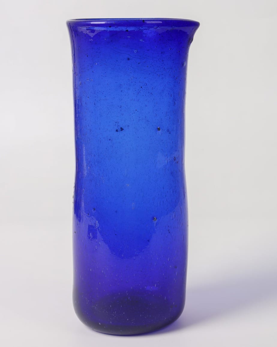 Handcrafted Cobalt Blue Glass & Mini Carafe
