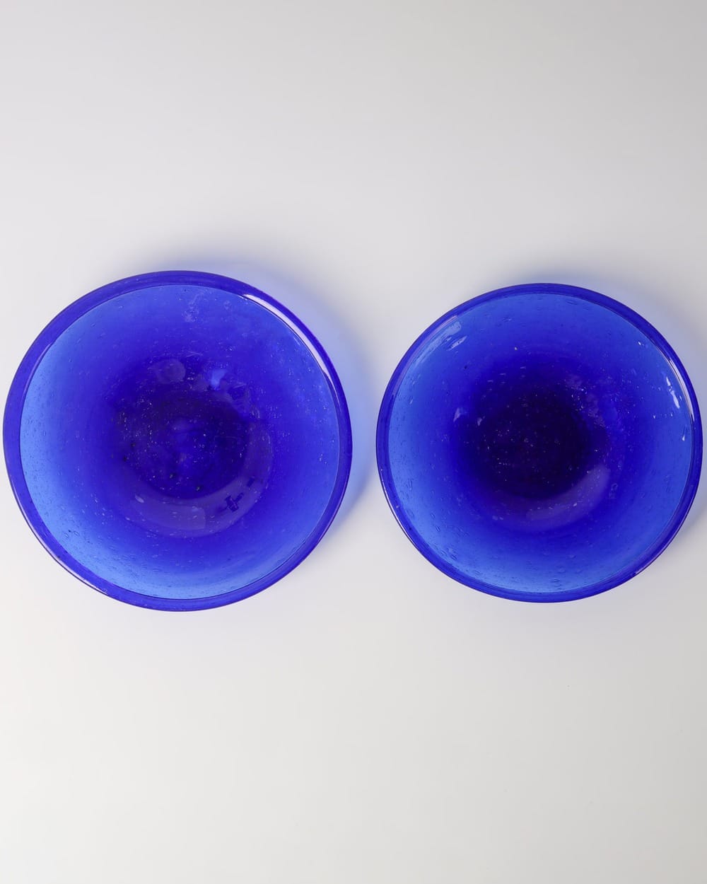 Cobalt Blue Glass Bowl Set Small & Large