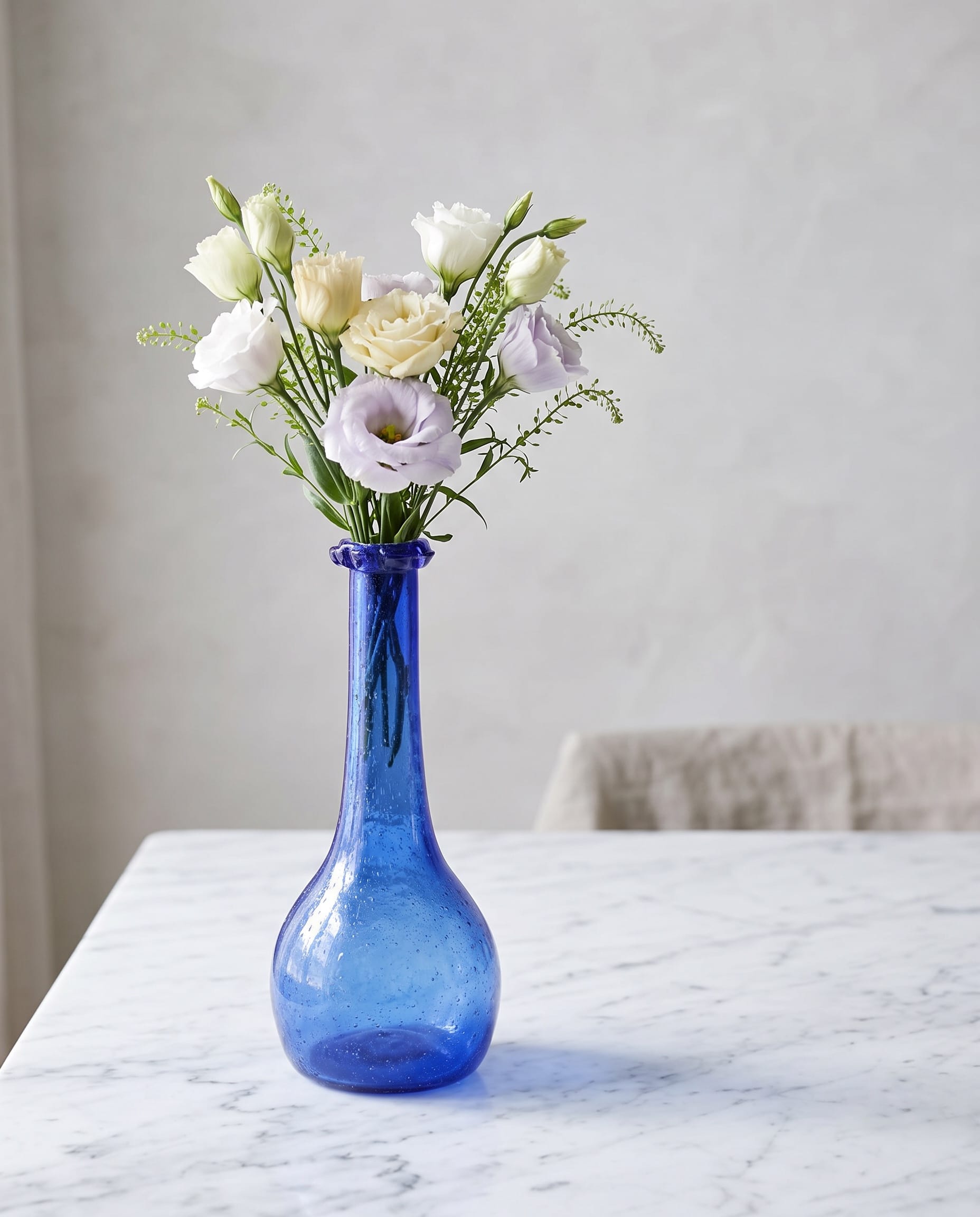 Cobalt Blue Glass Decorative Vase