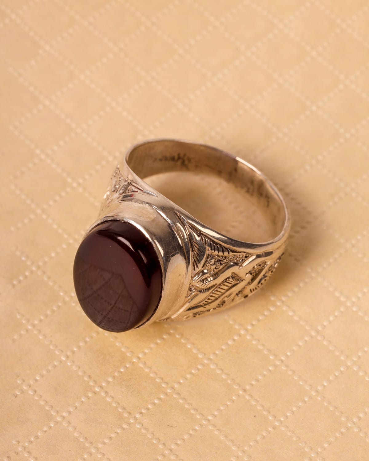 Men’s 925 Silver Aqeeq Ring