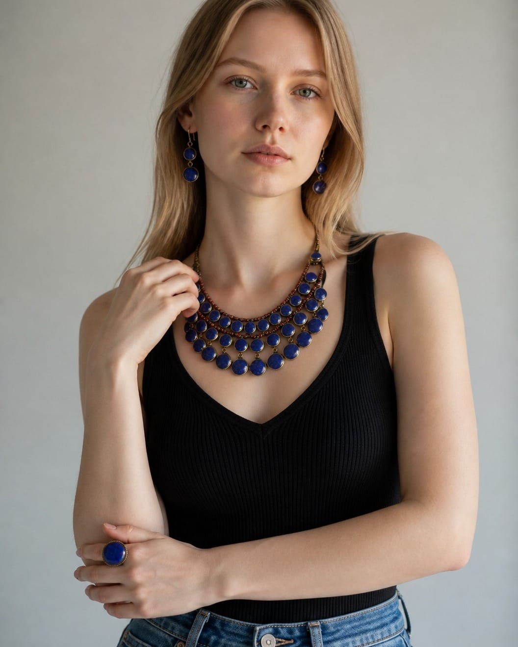 Lapis Lazuli Heritage Jewelry Set