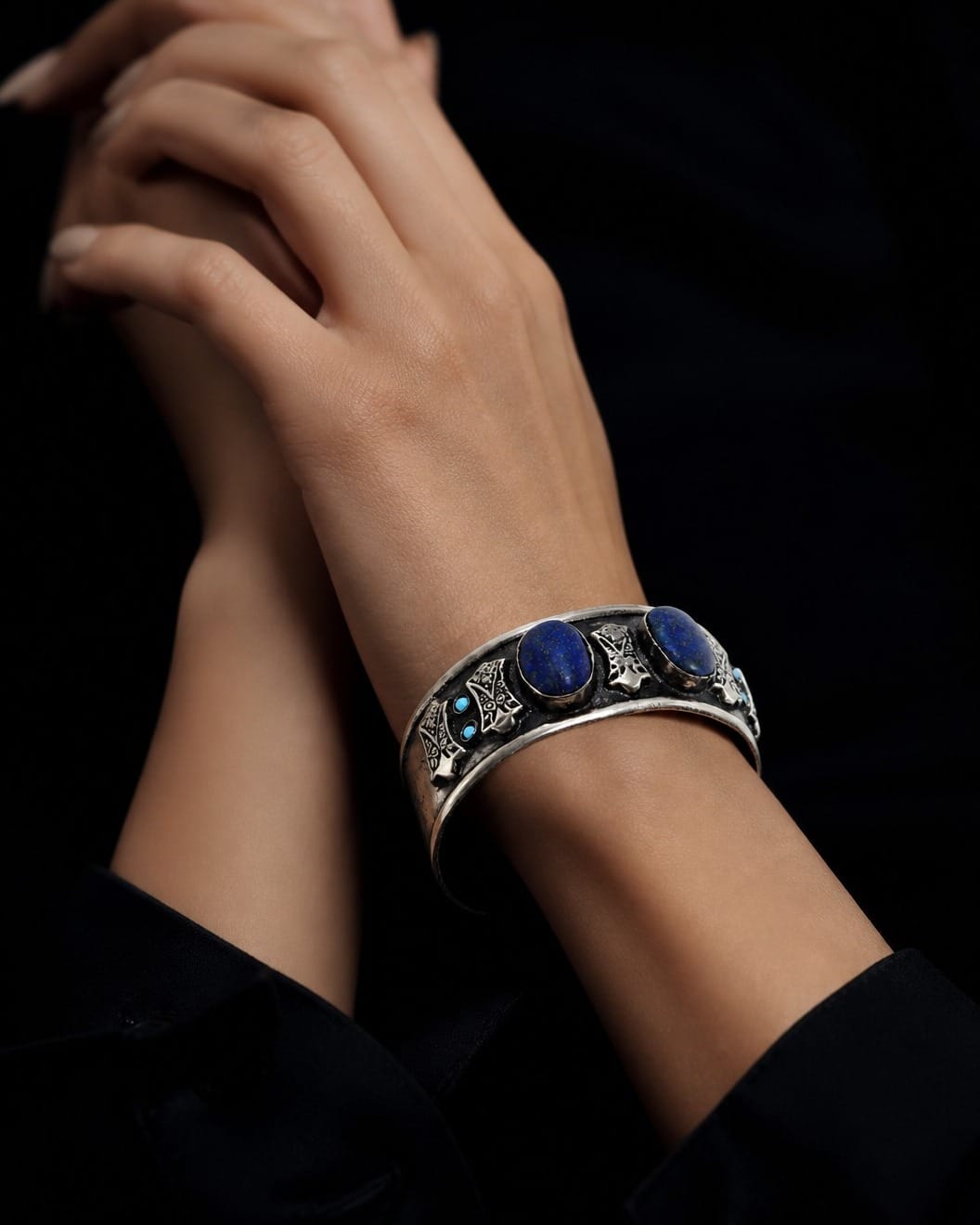 Badakhshan Lapis Lazuli Heritage Cuff