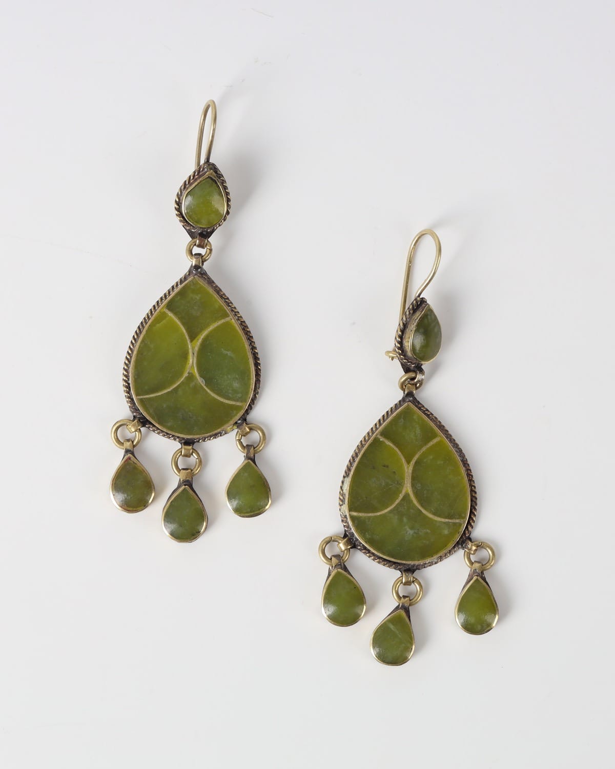 Green Gemstone Earrings