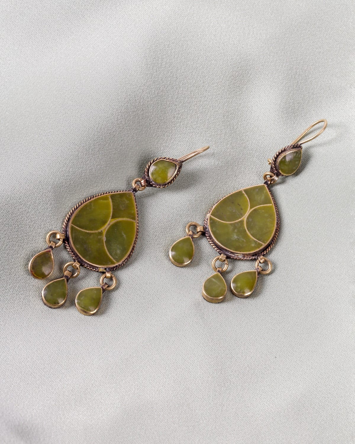 Green Gemstone Earrings