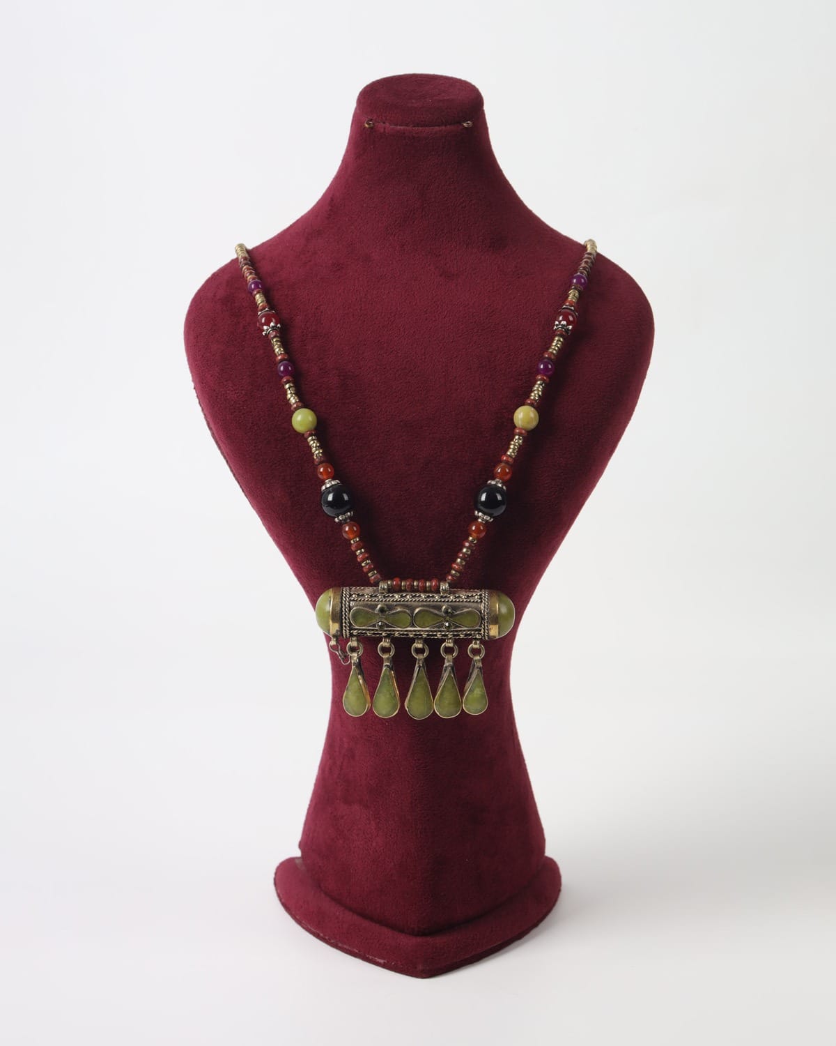 Multicolor  Shamqad & Agate Heritage Necklace