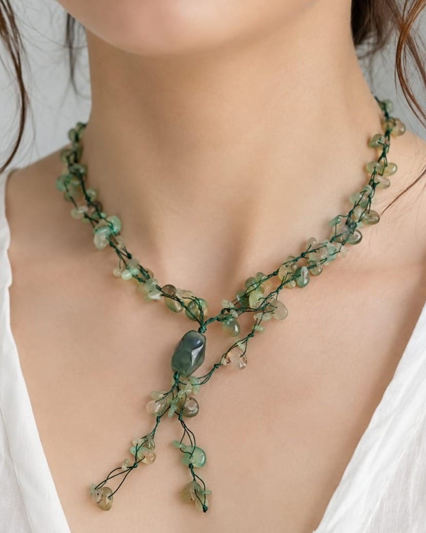Handmade Green Agate Pendant