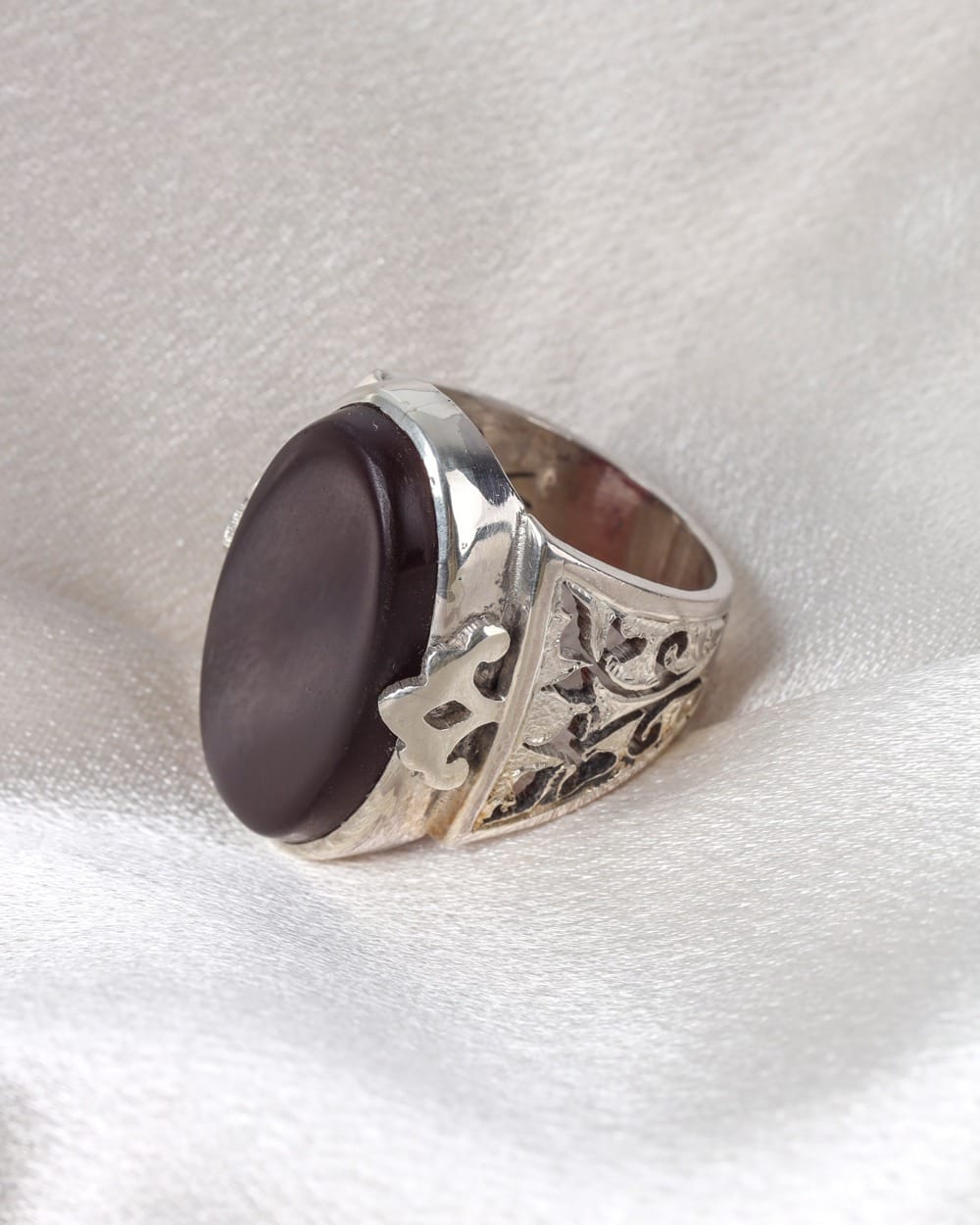 925 Silver Yemeni Agate mens Ring