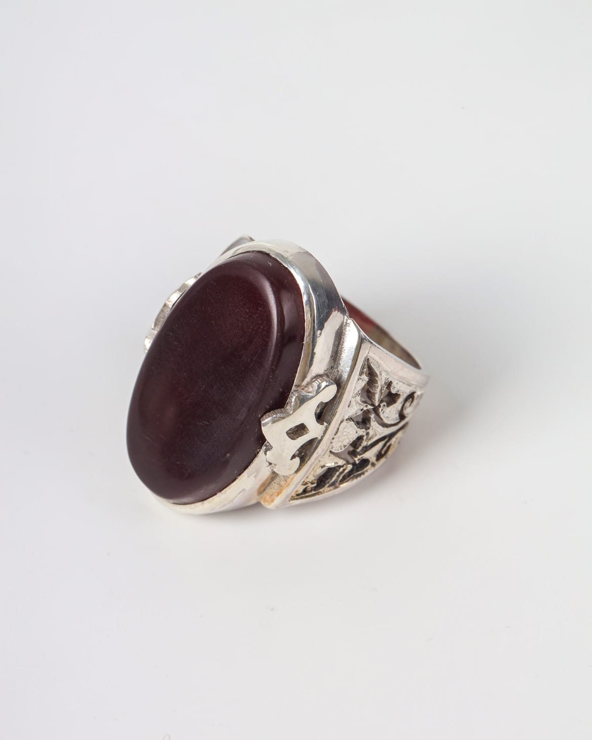 925 Silver Yemeni Agate mens Ring