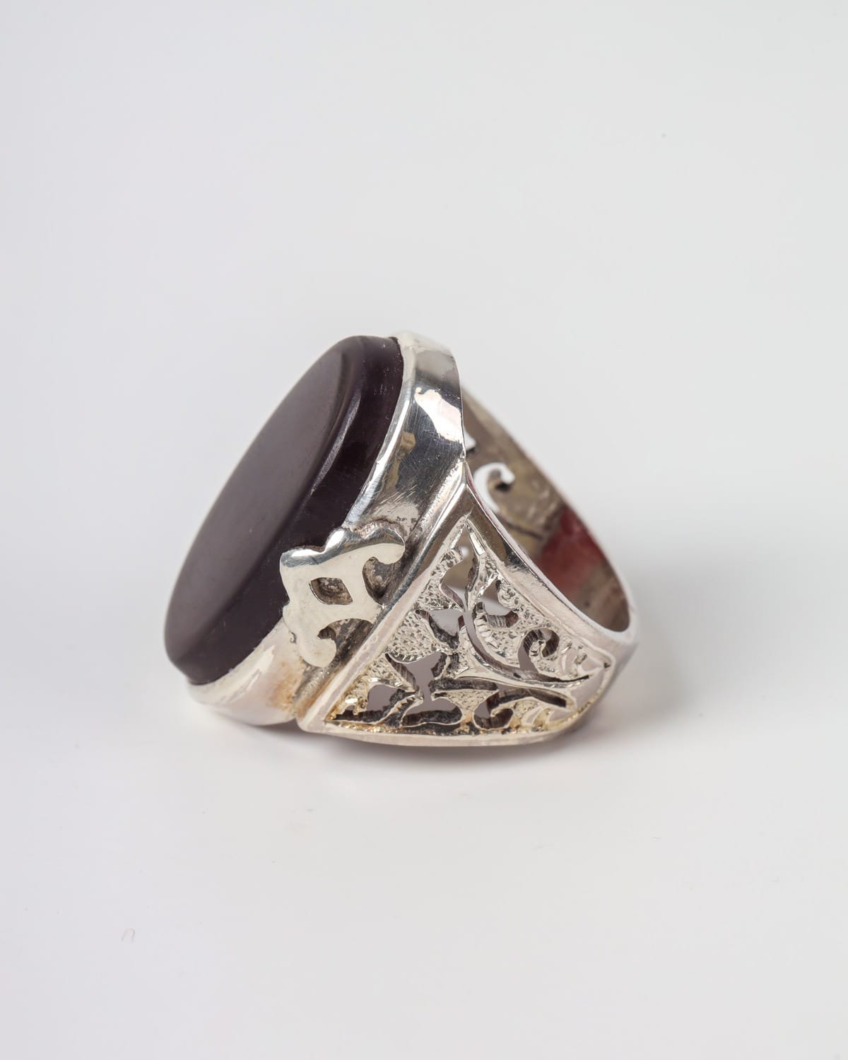 925 Silver Yemeni Agate mens Ring