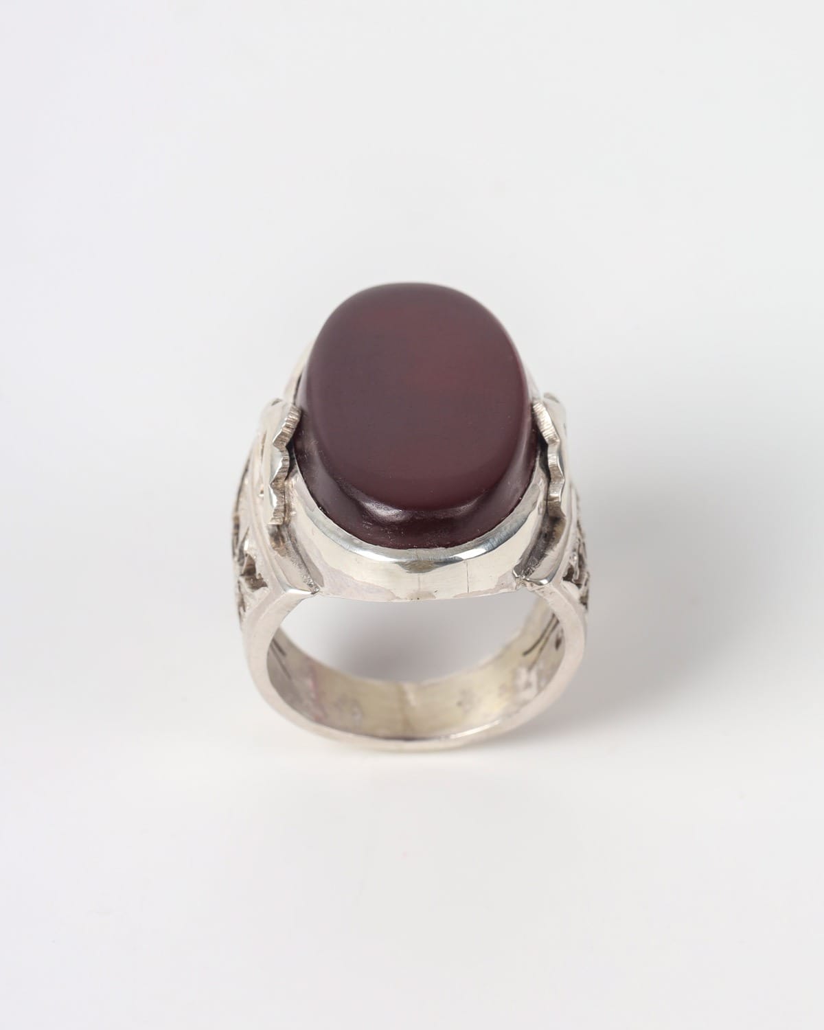 925 Silver Yemeni Agate mens Ring