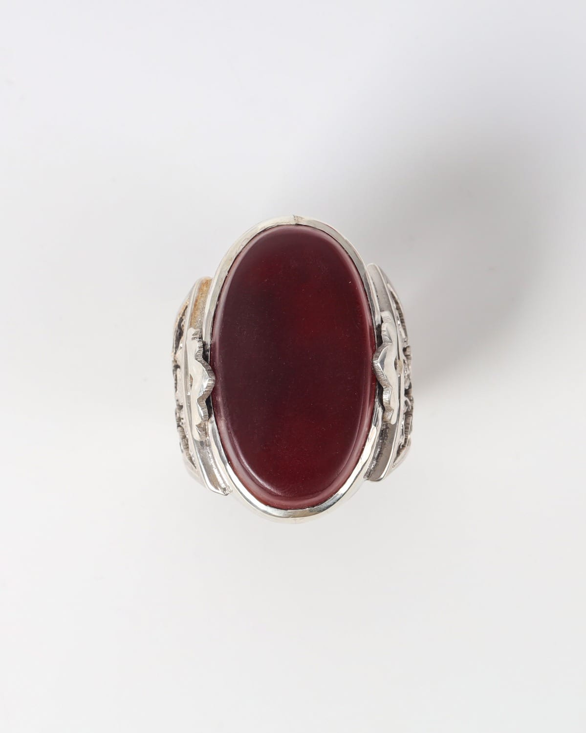 925 Silver Yemeni Agate mens Ring