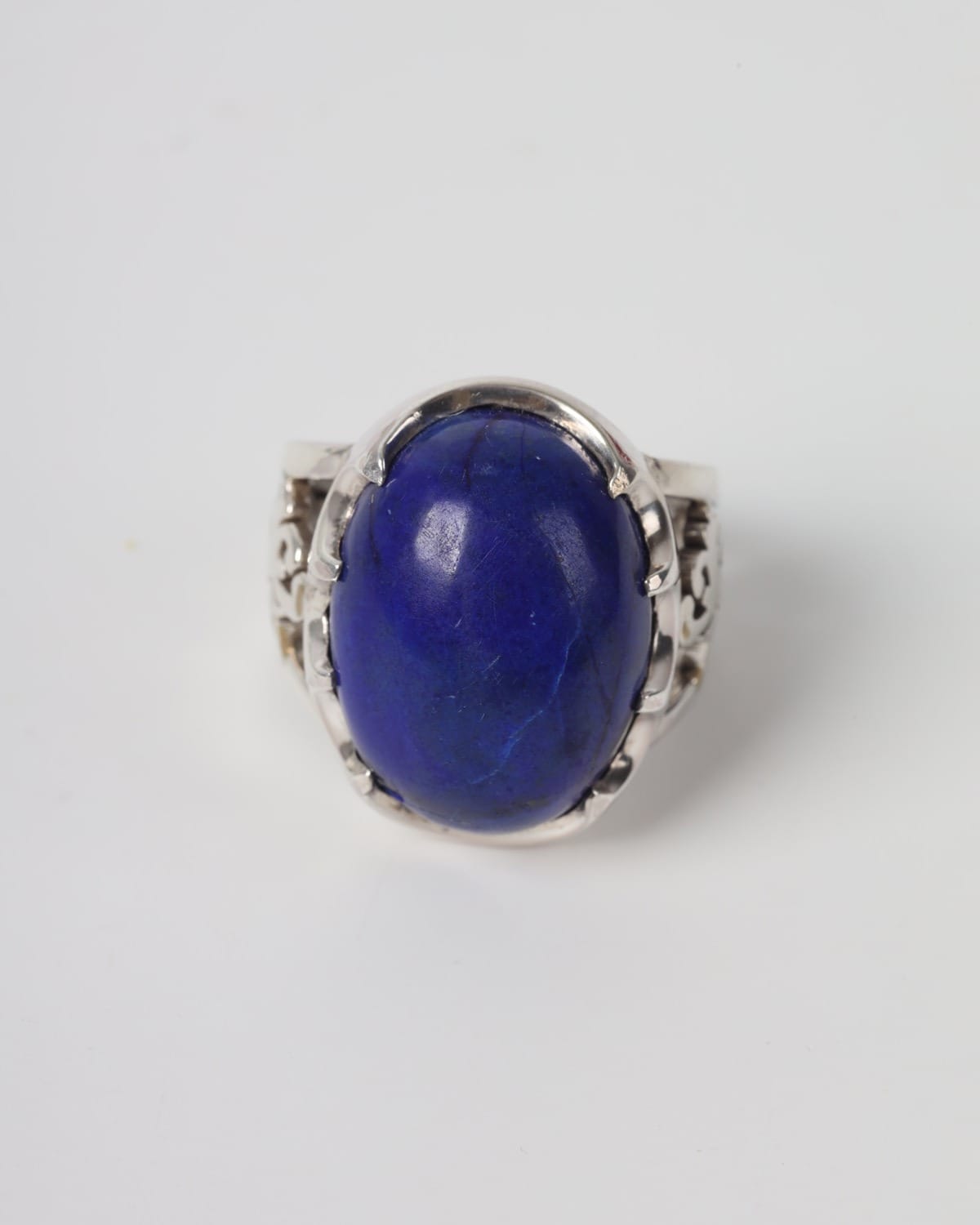 Men's Lapis Lazuli Silver Ring