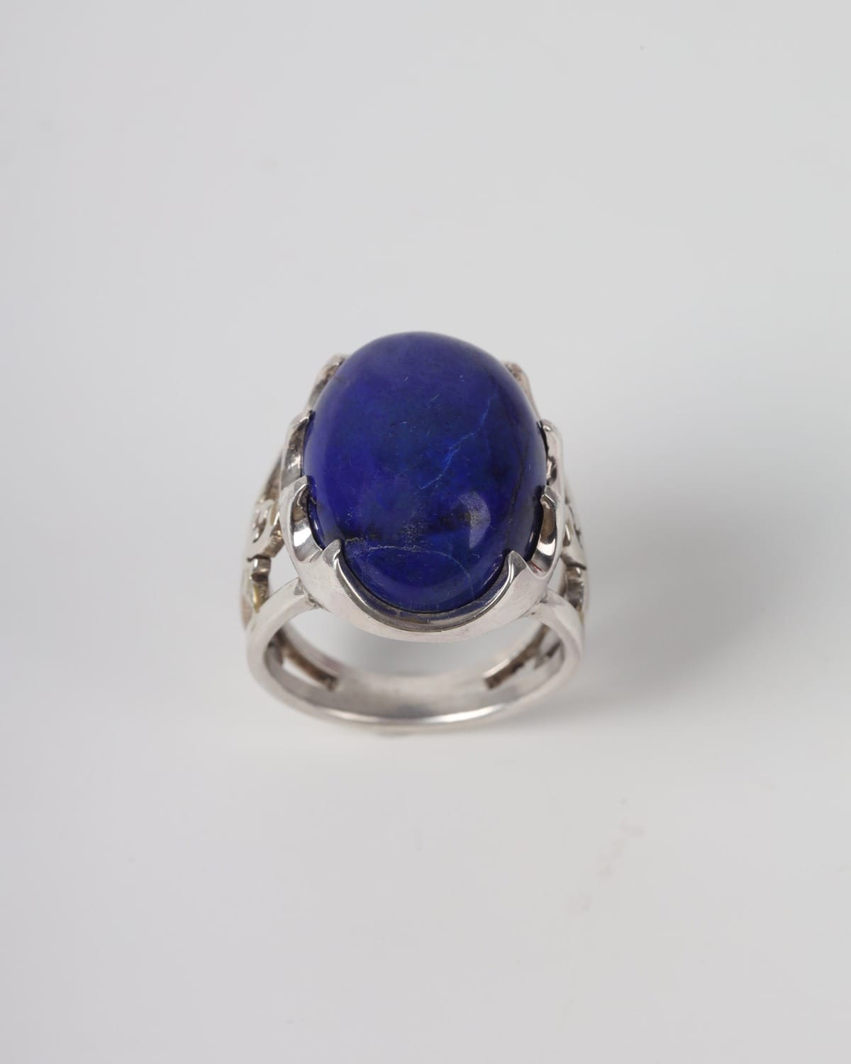 Men's Lapis Lazuli Silver Ring