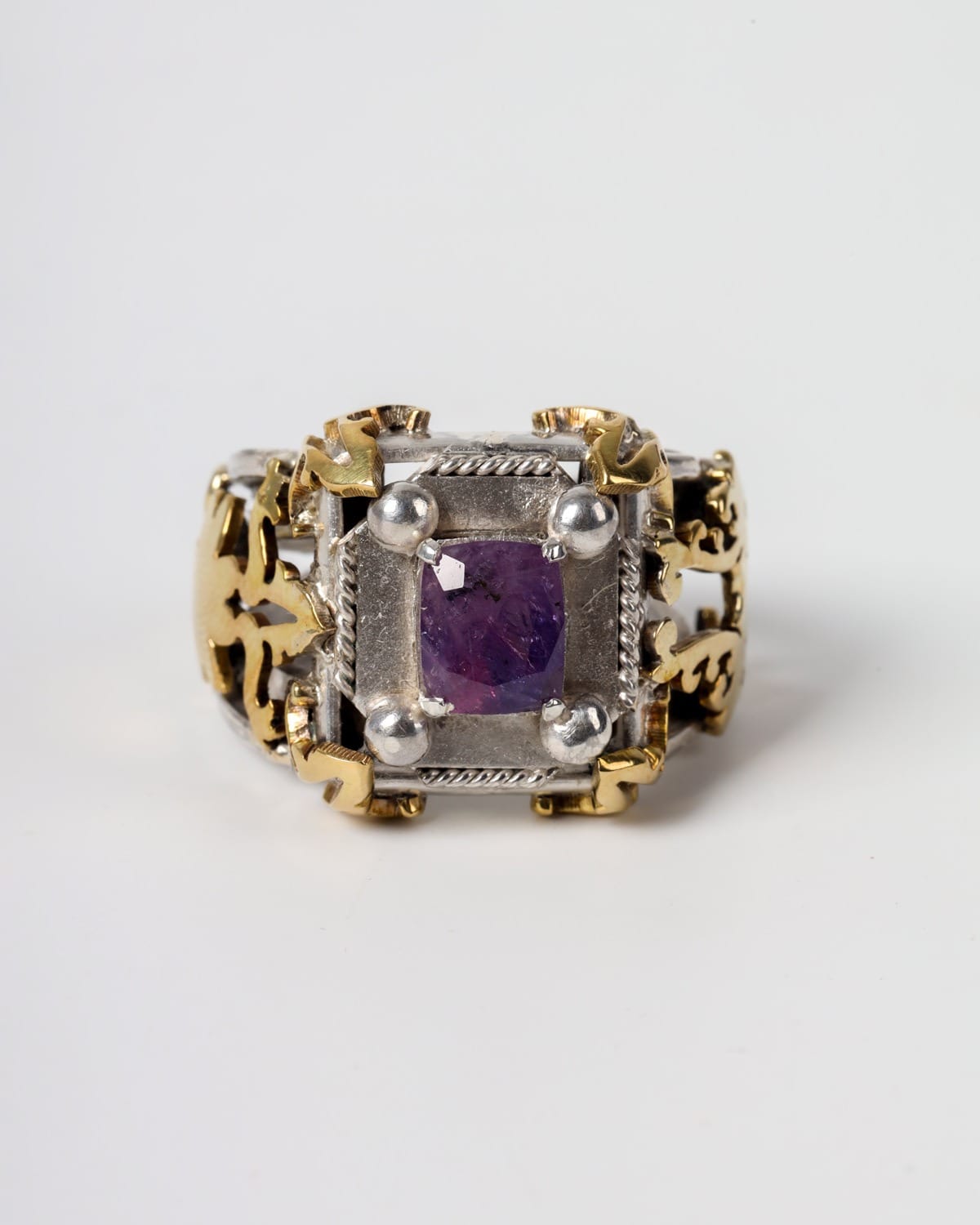 Womens Jagdalek Sapphire Silver Ring