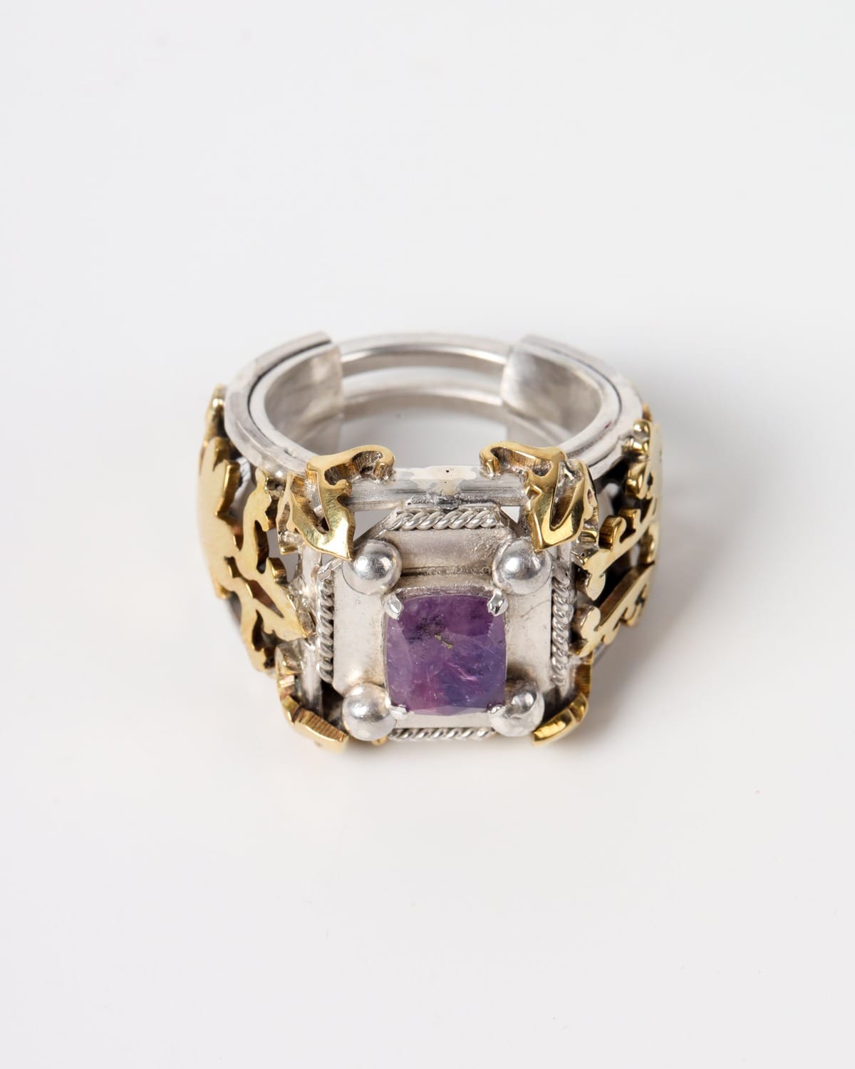 Womens Jagdalek Sapphire Silver Ring