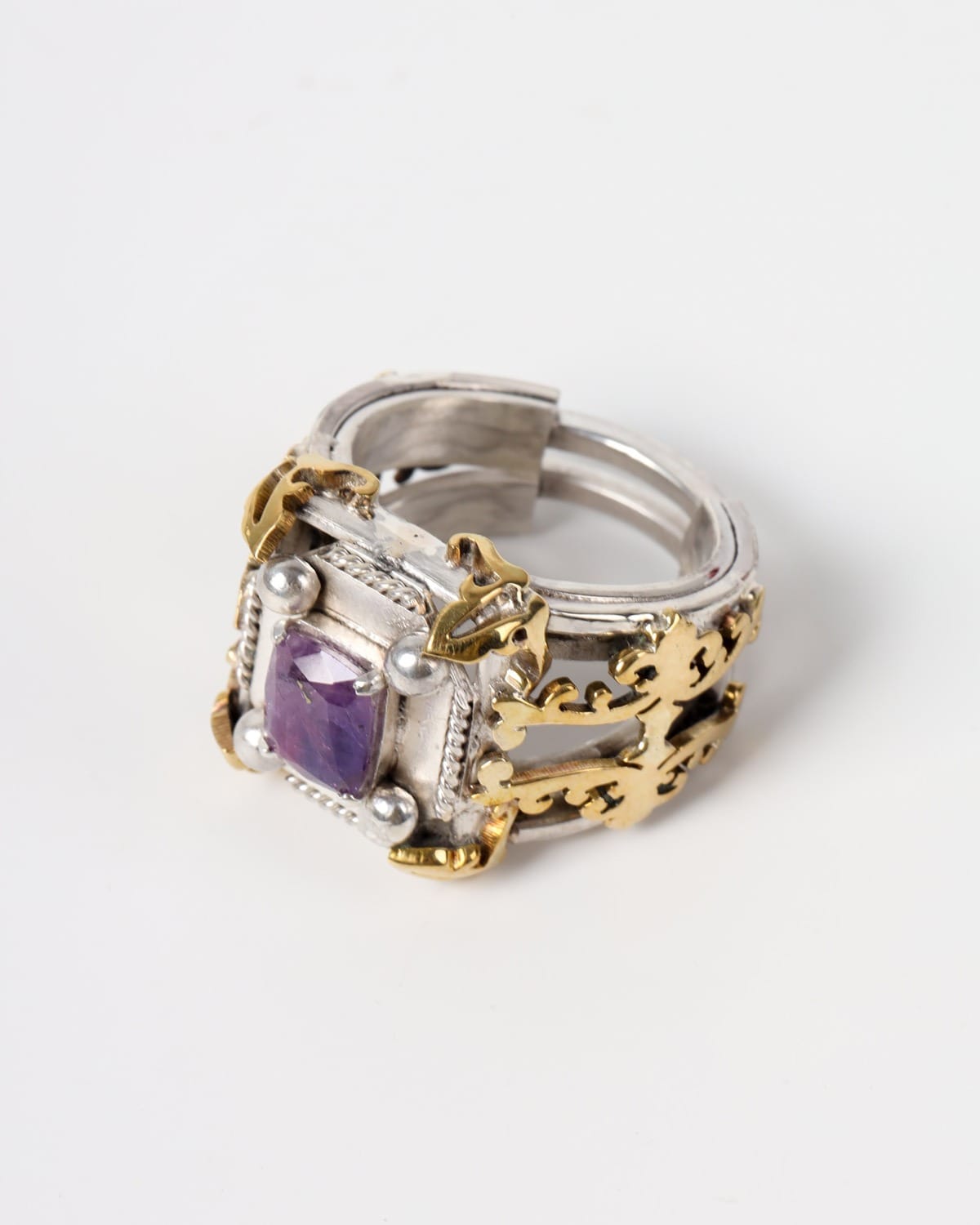 Womens Jagdalek Sapphire Silver Ring