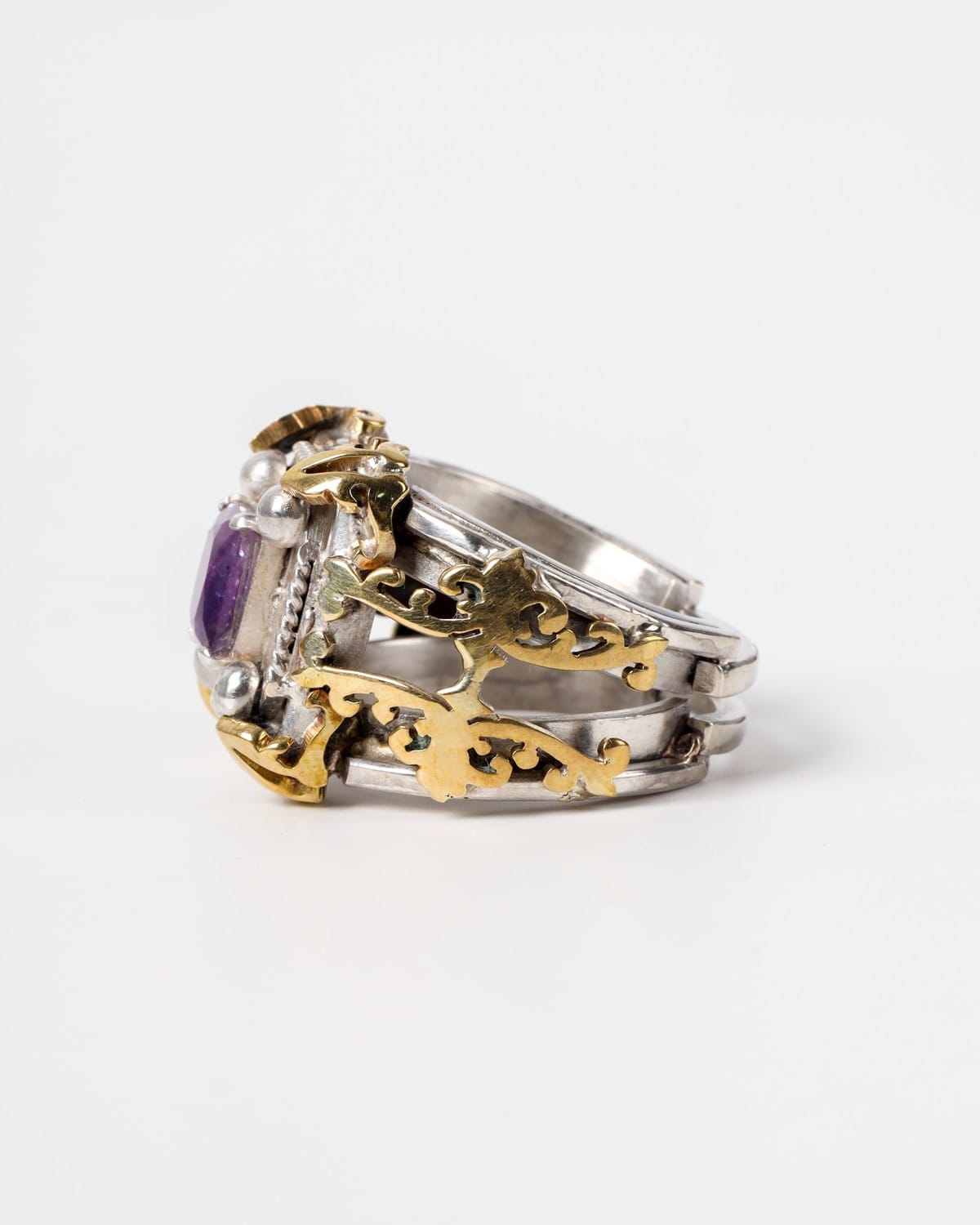 Womens Jagdalek Sapphire Silver Ring