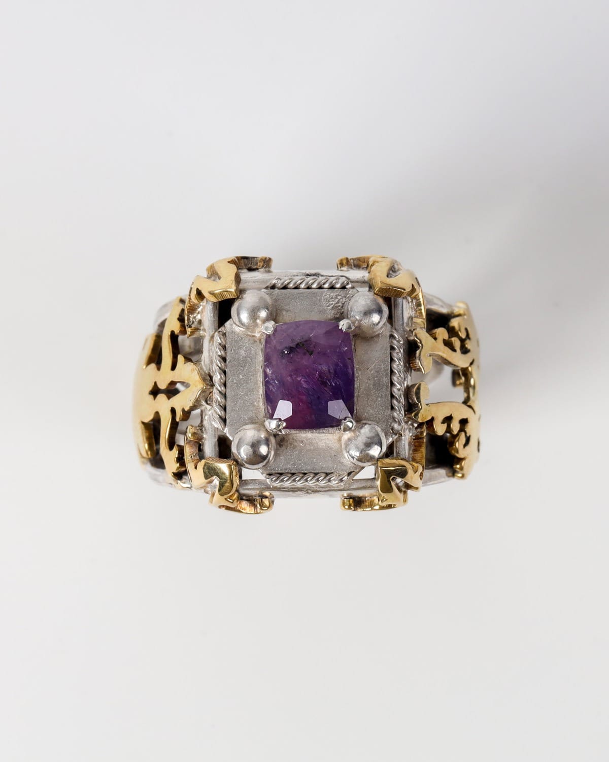 Womens Jagdalek Sapphire Silver Ring