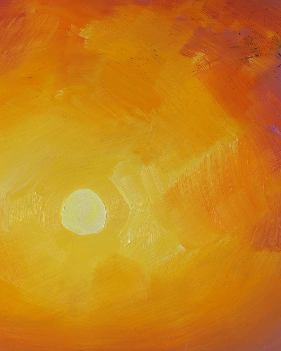 Sunset Landscape Oil Painting