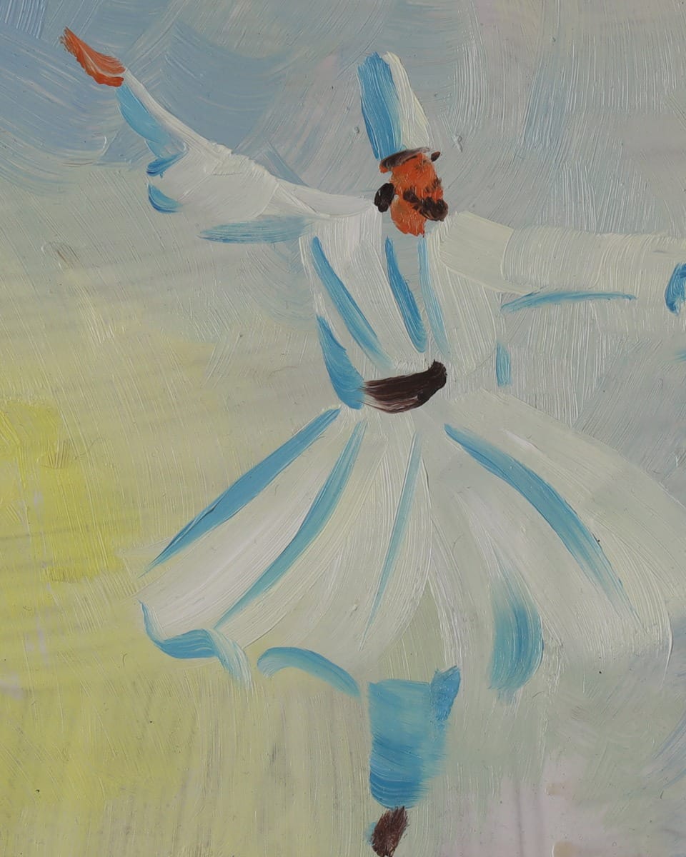 Whirling Dervish Oil Painting
