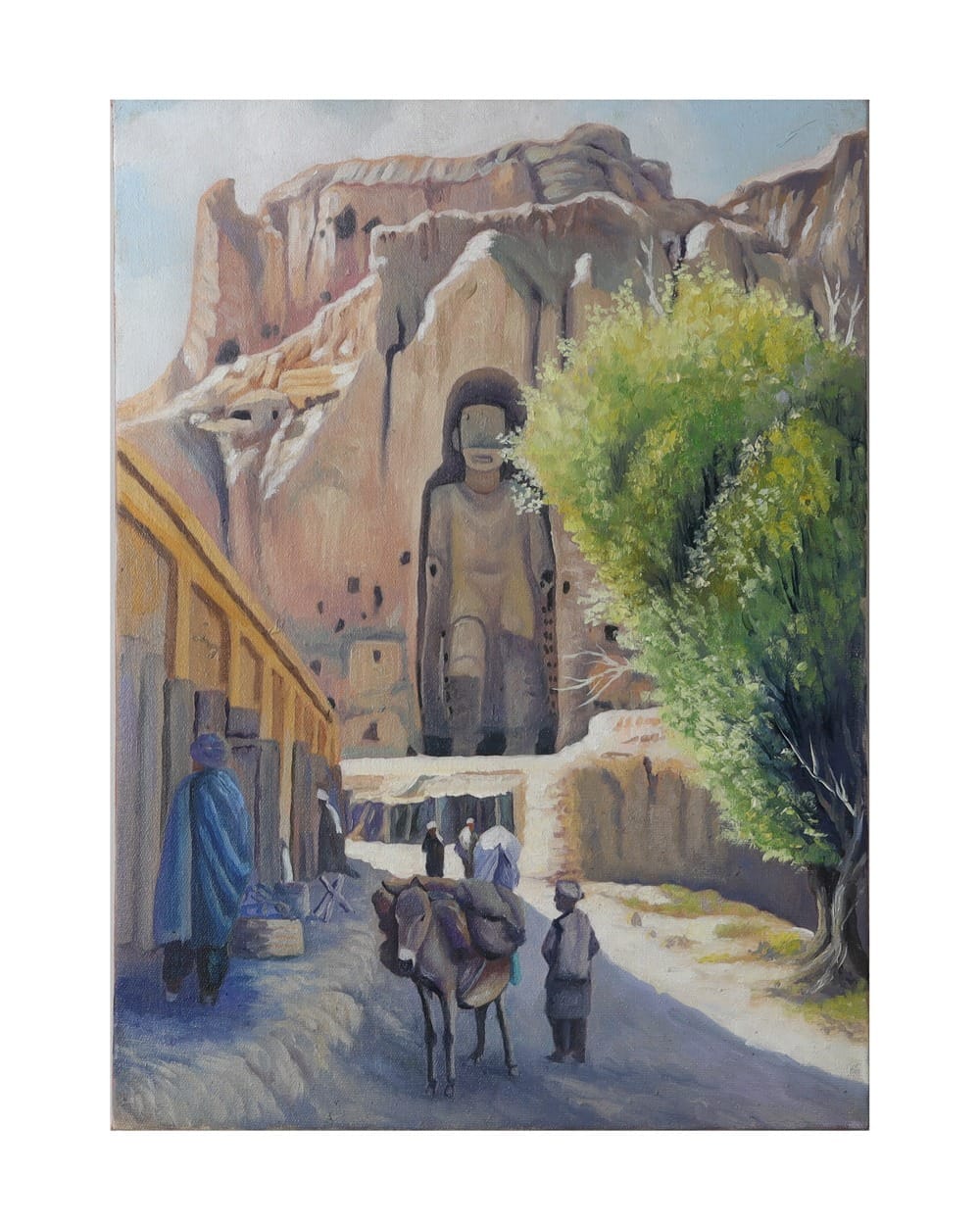 Bamiyan Buddha Oil Painting