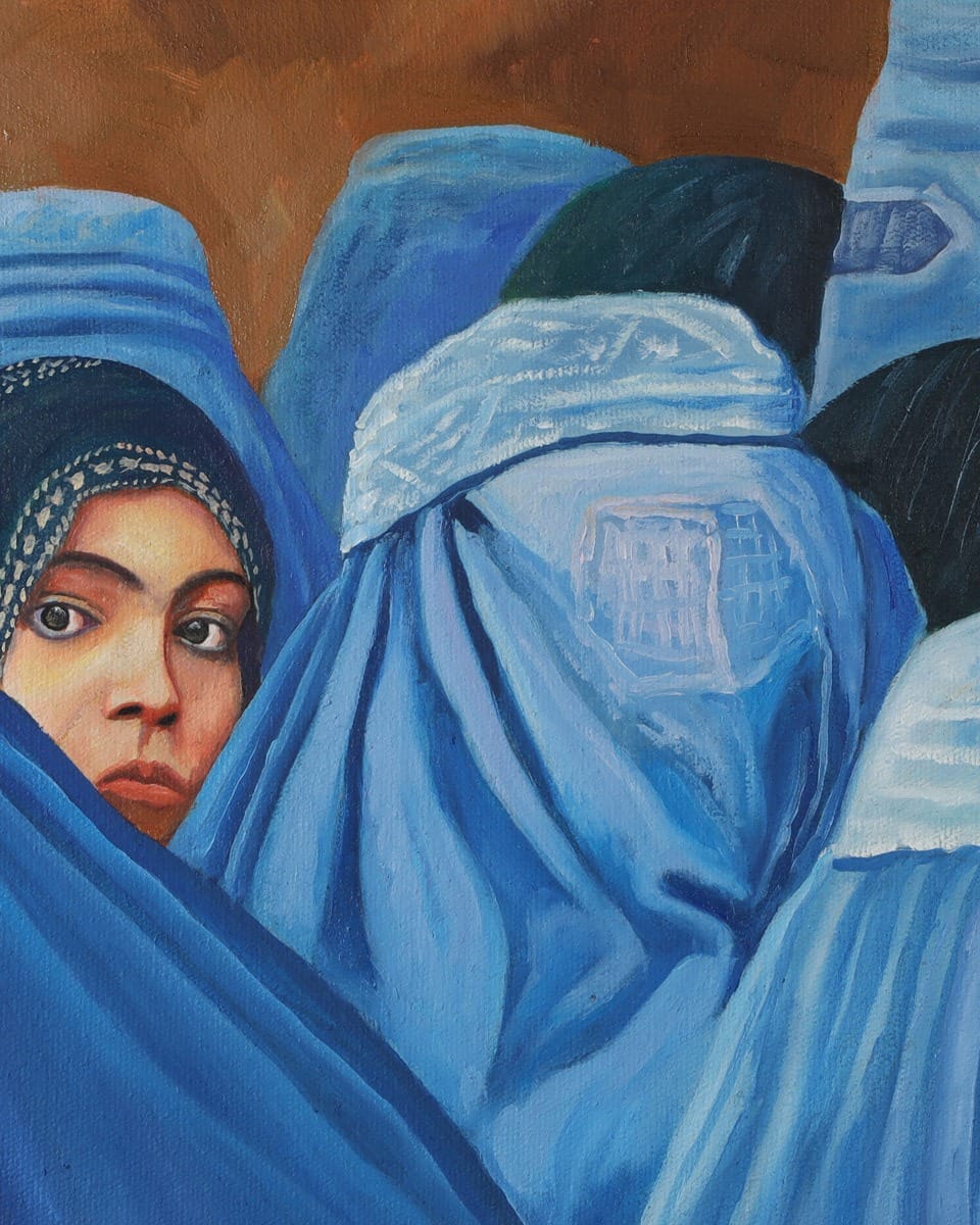 Hopeful Gaze Oil Painting