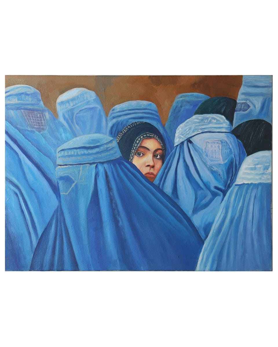 Hopeful Gaze Oil Painting