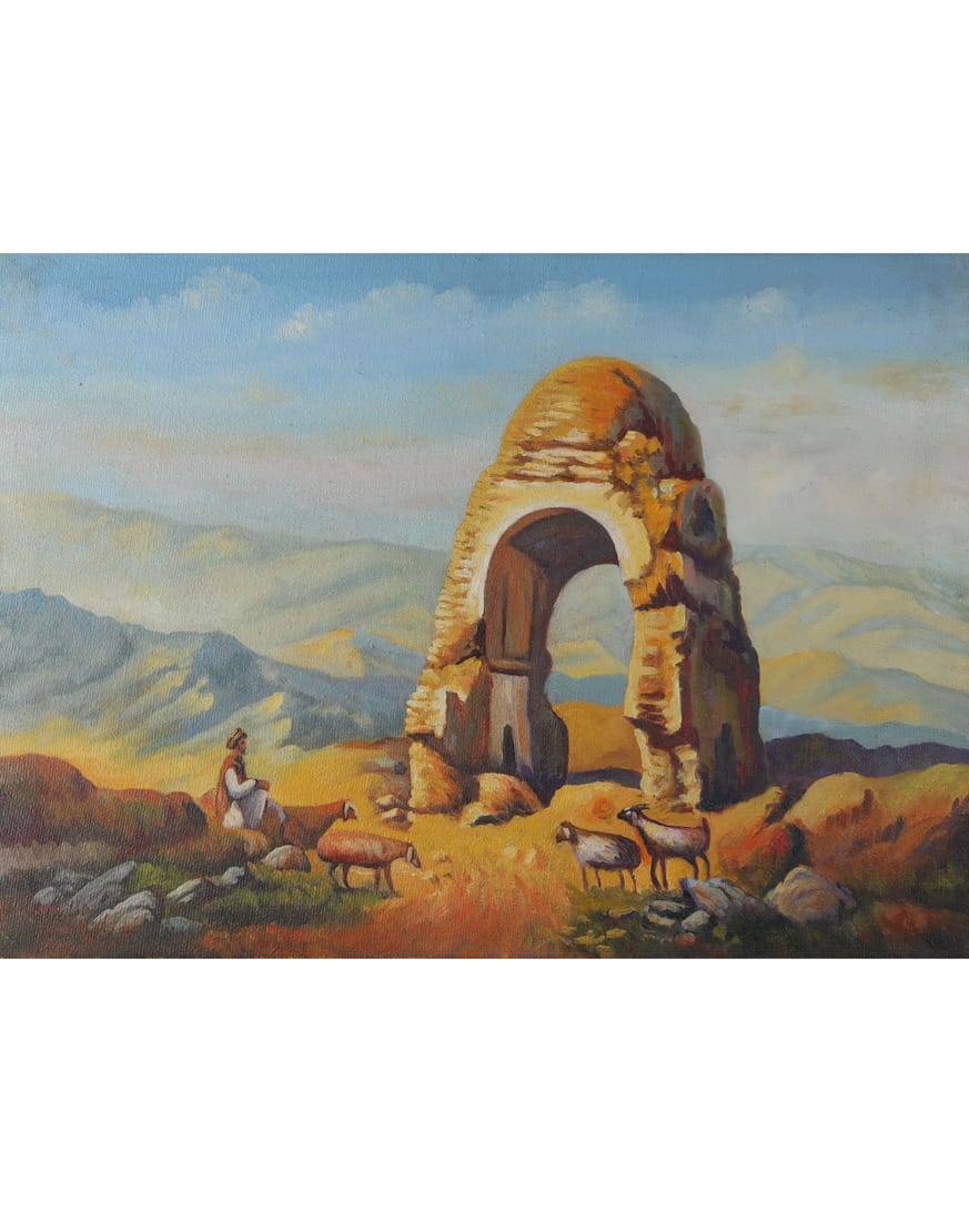 Chesht Sharif Monument Oil Painting