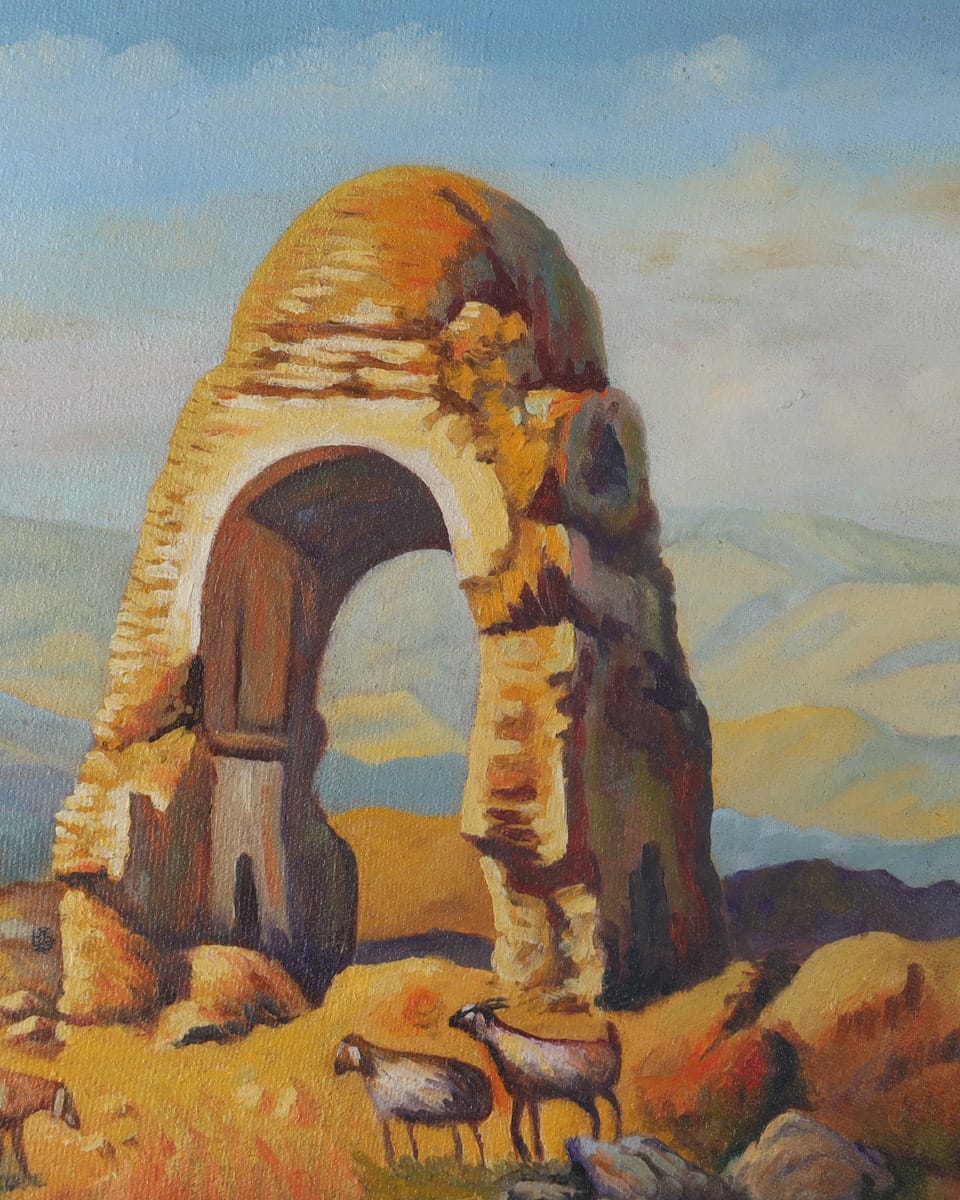 Chesht Sharif Monument Oil Painting