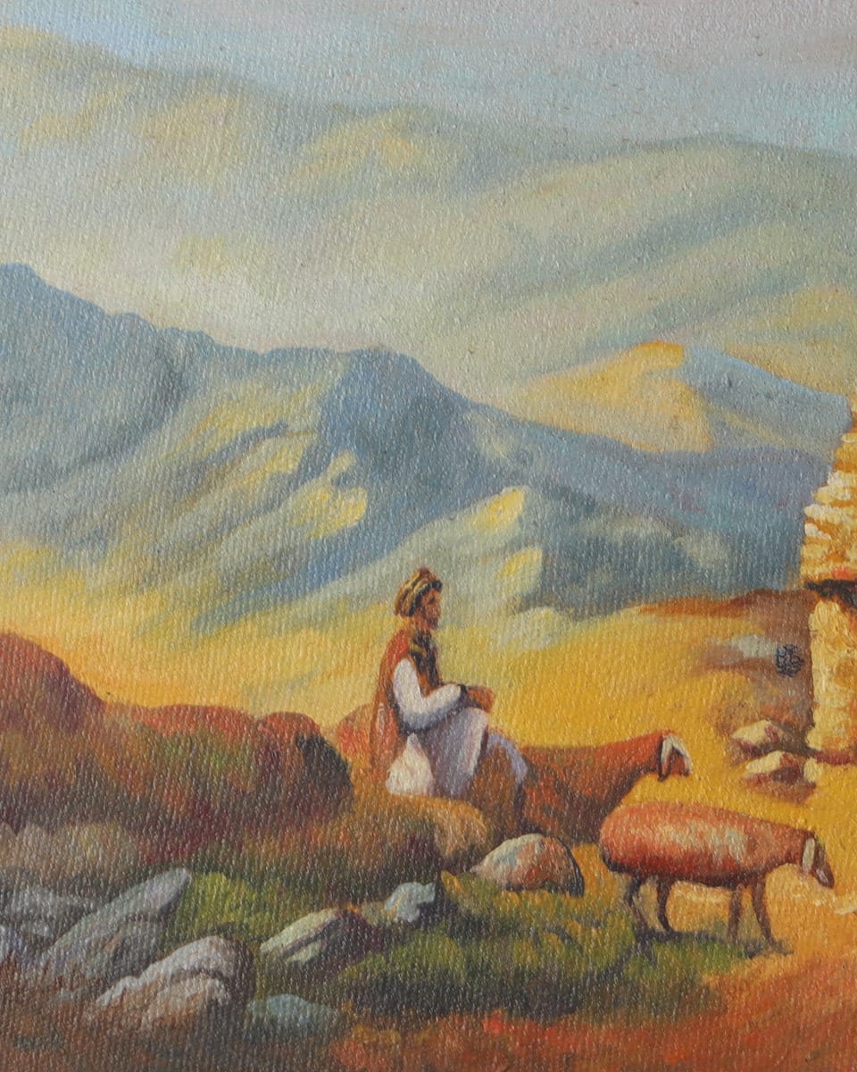 Chesht Sharif Monument Oil Painting