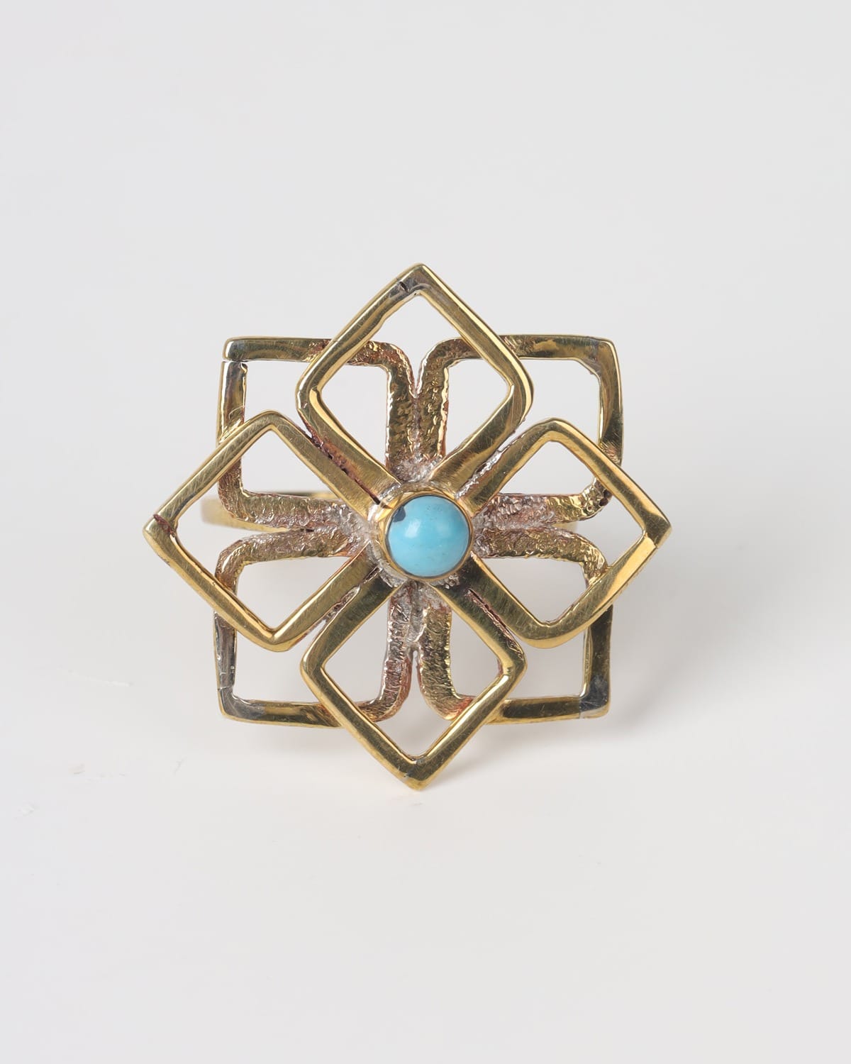 Turquoise Brass Ring