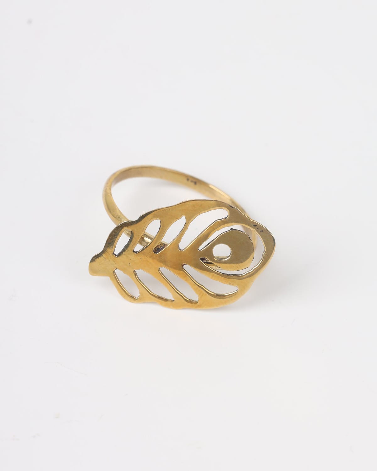 Leaf Brass Ring