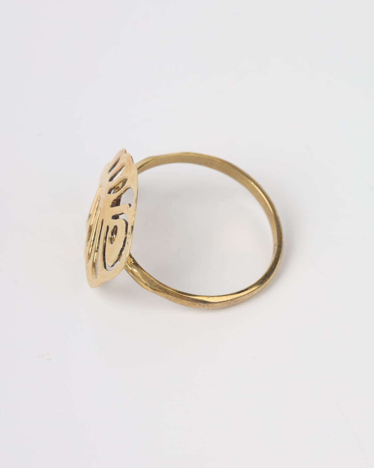 Leaf Brass Ring