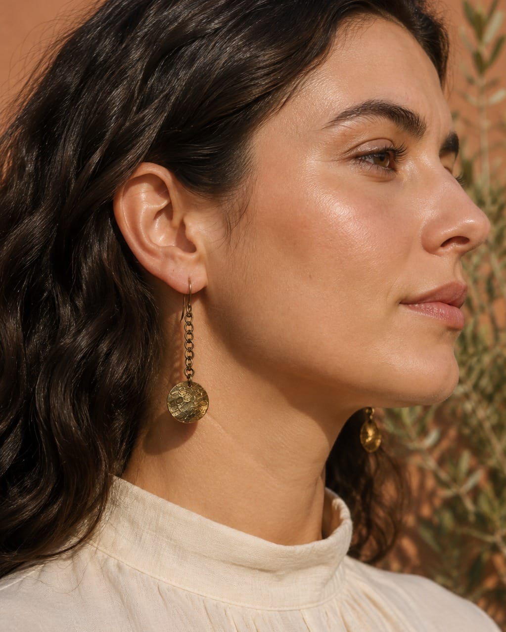 Royal Design Brass Earrings